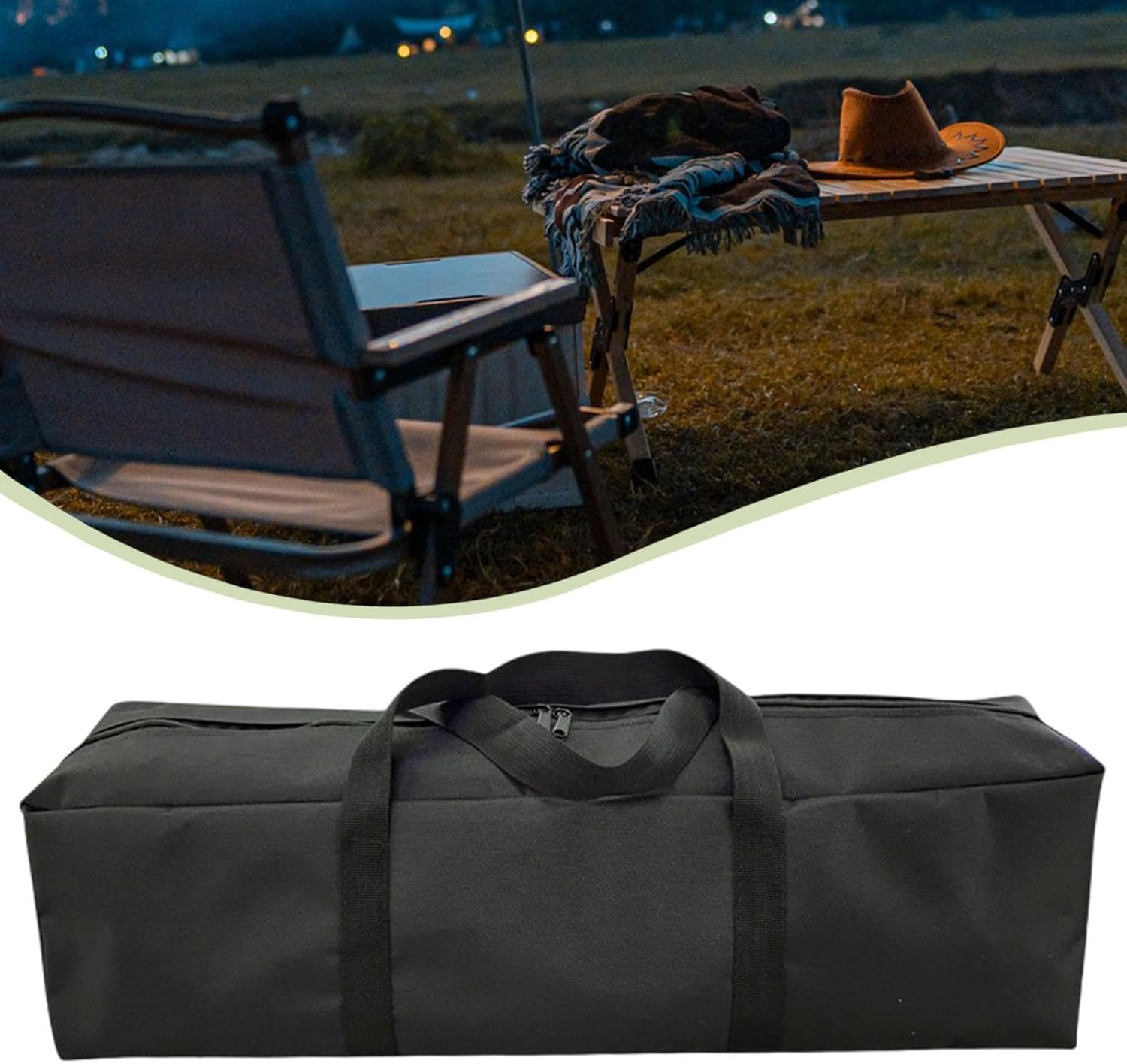 CAQYPVH Storage Bag for Camping Equipment, Organizer for Camping Equipment, Small Items Bag, Water-Repellent, Tent Storage Bag for Tripod, as Described, Length 110Cm image number 4