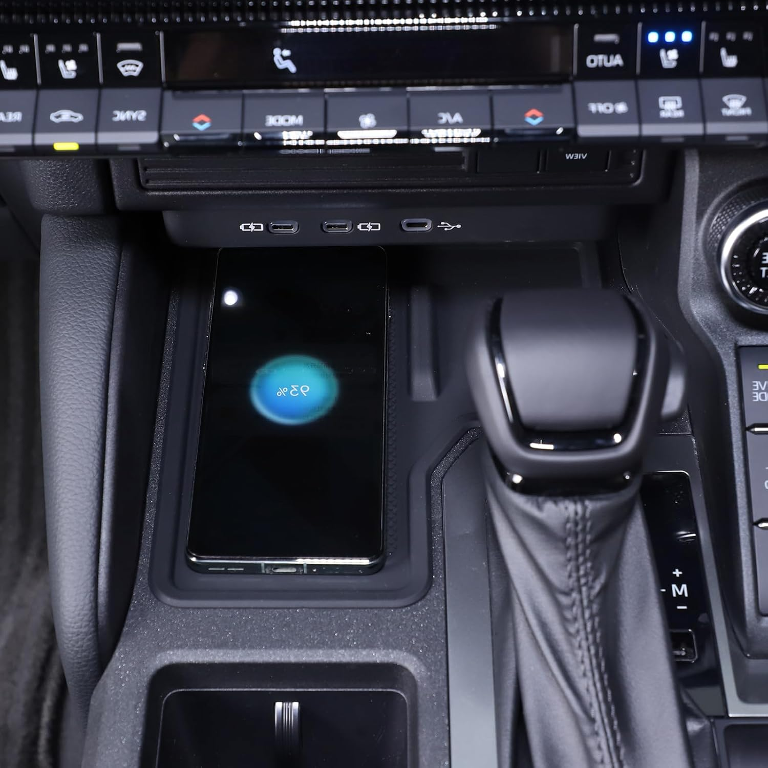 Yinaniutos Center Console Wireless Charging Mat Compatible with Toyota Land Cruiser 250 Prado 2024 2025, Center Contral Silicone anti Slip Pad, RHD (NOT for 1958/LC250 Model)