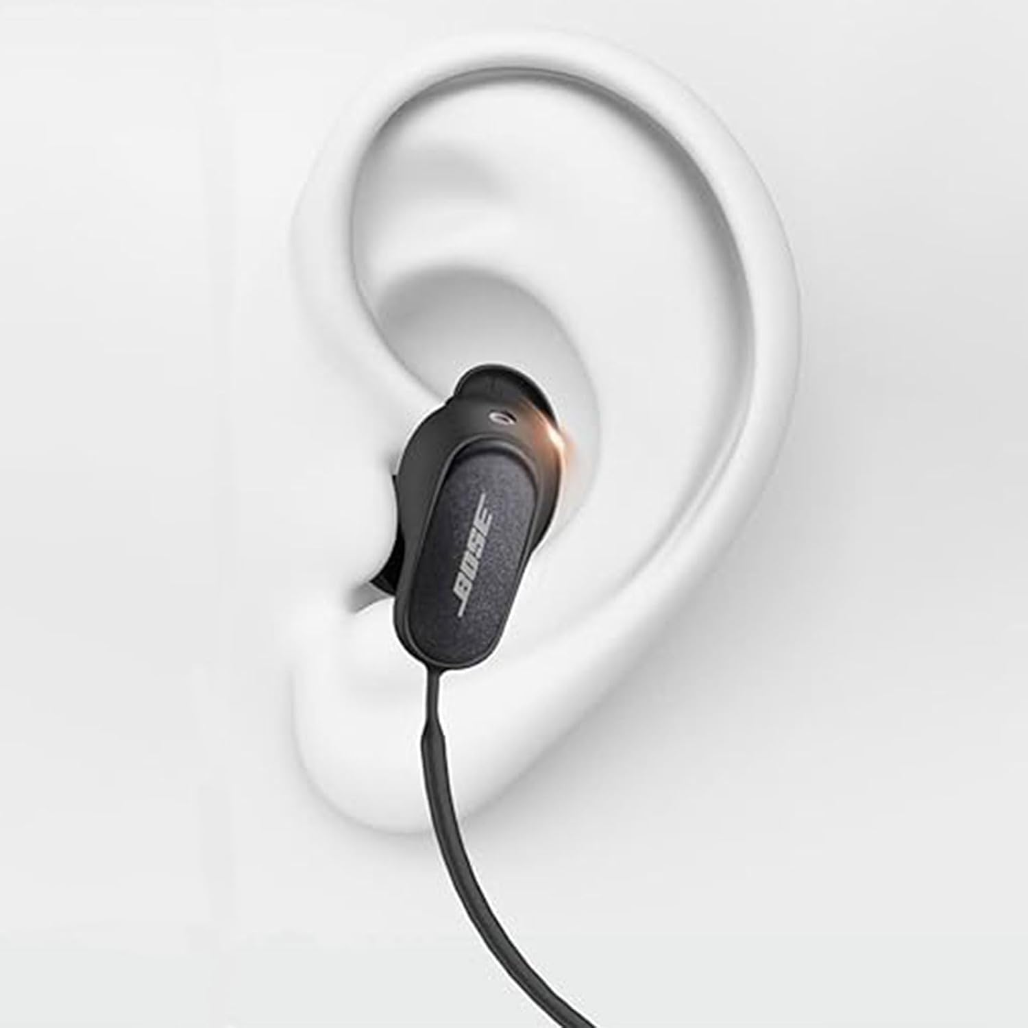 CTOUUGRS Anti-Lost Sports Strap for Bose Quietcomfort Earbuds II Silicone Lanyard Accessories Compatible with Bose QC Earbuds 3 Neck Rope Cord Black Color image number 4