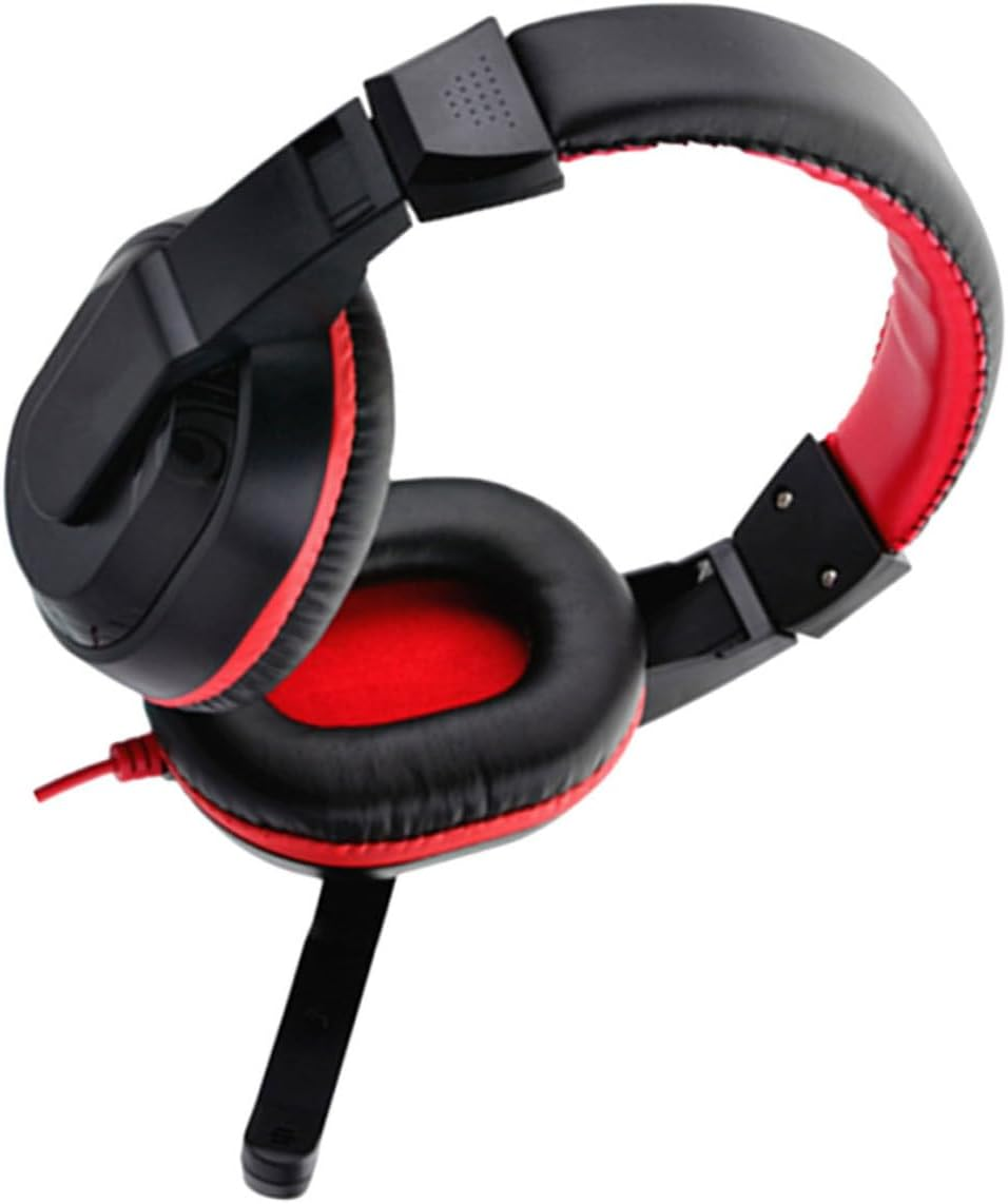 FONDOTIN Wired Adjustable Gamer Headphones with Mic PC Headset for Gaming and Studio Use Over-Ear Stereo Headphones with Noise-Canceling Microphone Suitable for Laptop and Desktop Random Color image number 3