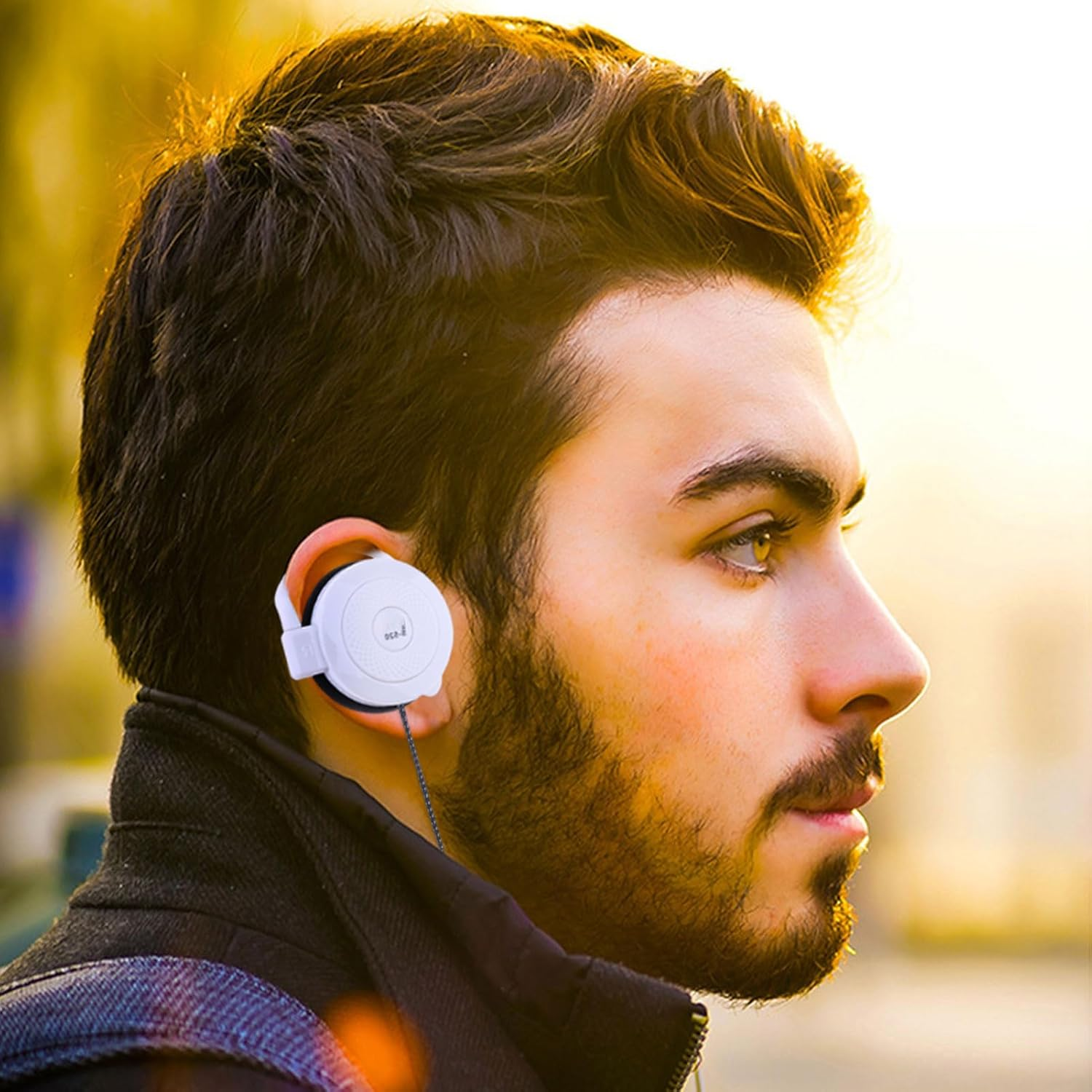 Fit Clip Earbuds - Wired Earphones Stereo Headset, over Ear 3.5Mm Jack | Secure Fit Running Exercise Earphones Deliver Premium Audio Quality for Outdoor Climbing and Long Workout Routines image number 2