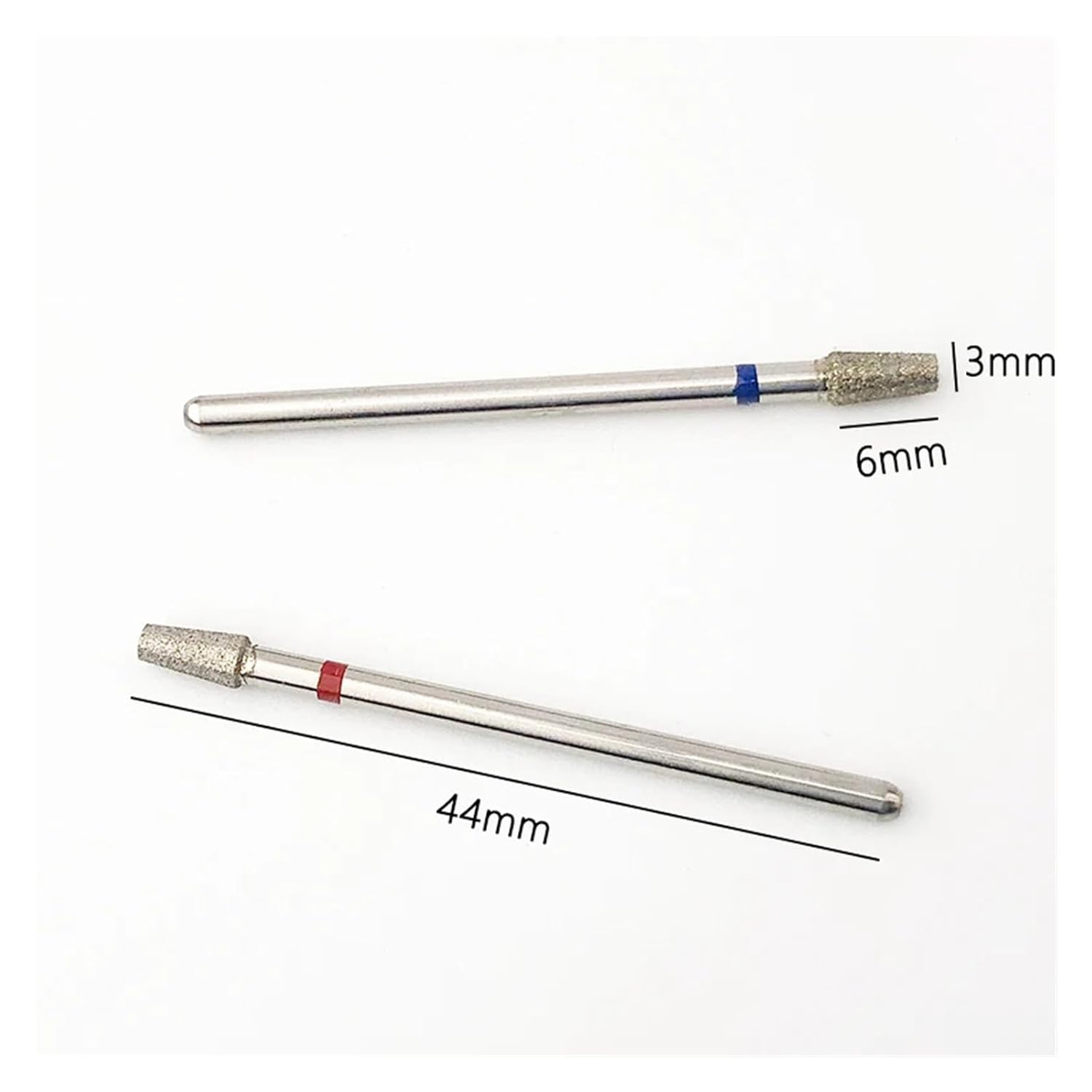 1PC Diamond Nail Drill Bits Short Umbrella Milling Bit Cuticle Bur for Manicure Pedicure Sanding - Blue image number 2