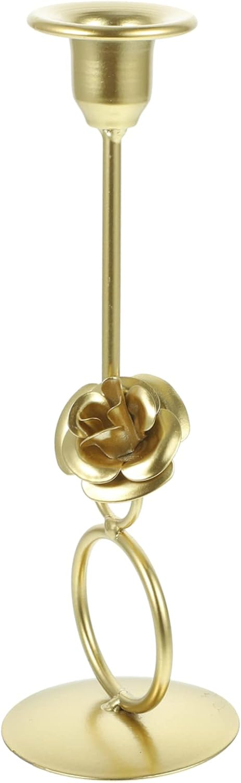 ABOOFAN Iron Candlestick Ornaments Metal Pillar Candle Holder Tabletop Centerpiece for Home Decor for Dinner Party Desk Display image number 6