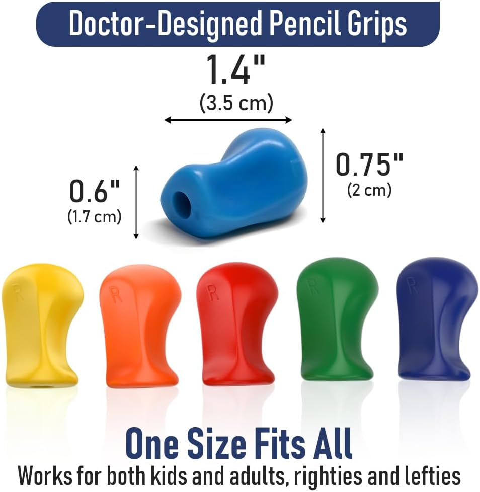 The Pencil Grip Original Universal Ergonomic Writing Aid for Righties and Lefties, 6 Count, Assorted Colors (TPG-11106) image number 1
