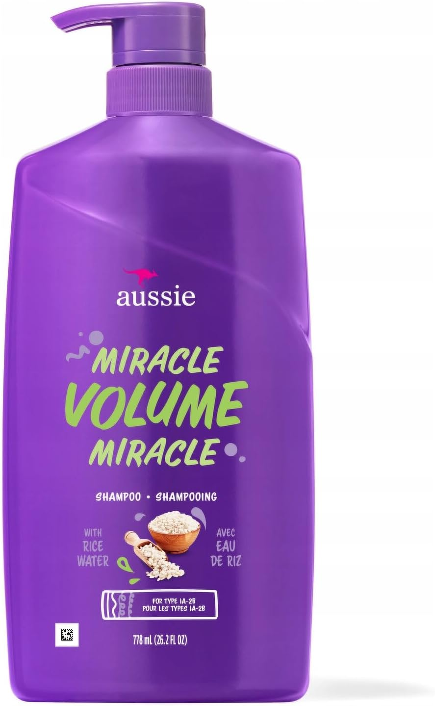Aussie Miracle Volume with Plum & Bamboo, Paraben Free Shampoo, 26.2 Fl Oz image number 4