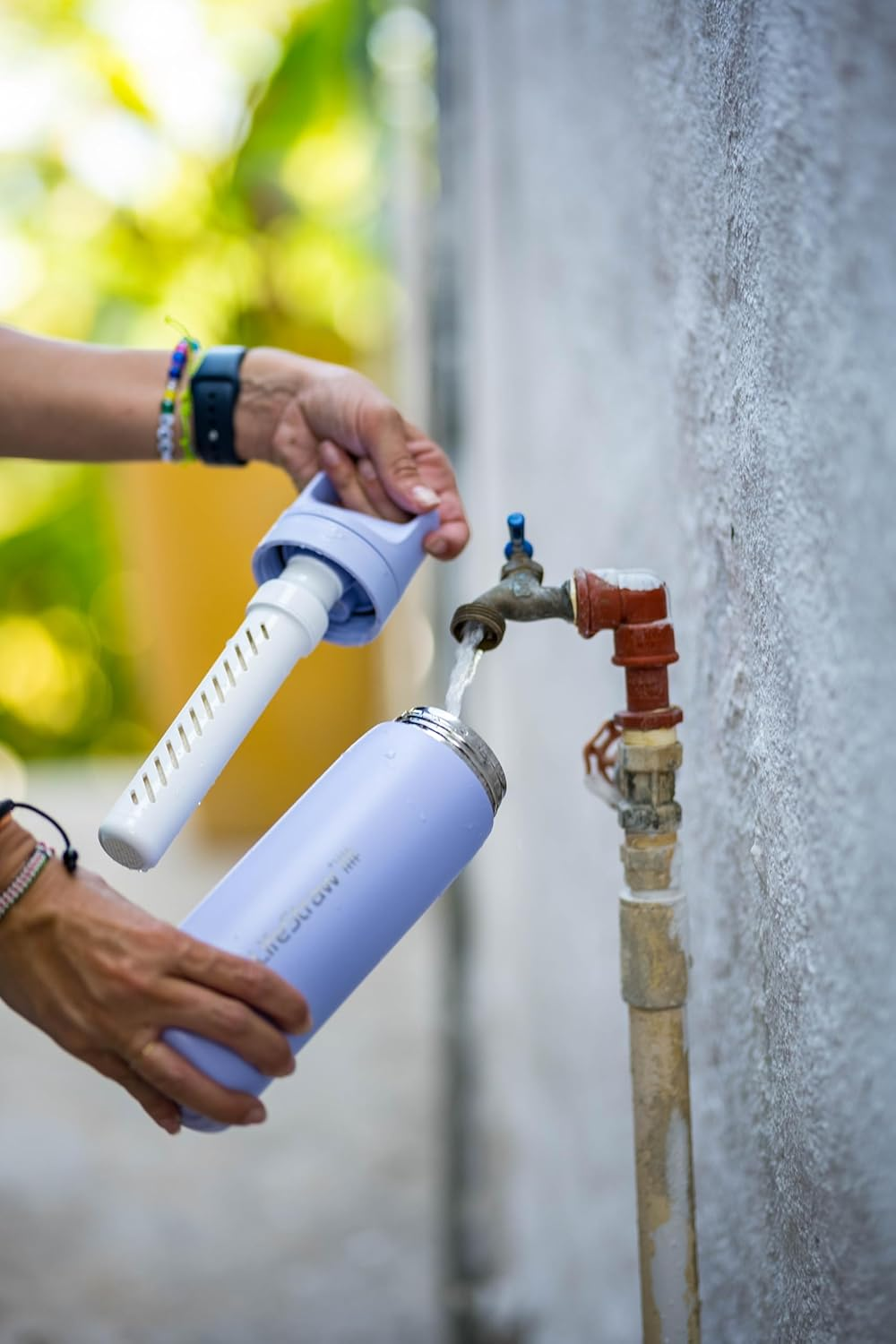 Lifestraw Go 2.0 Stainless Steel Water Filter Bottle, Kyoto Orange, 500 Ml Capacity image number 3