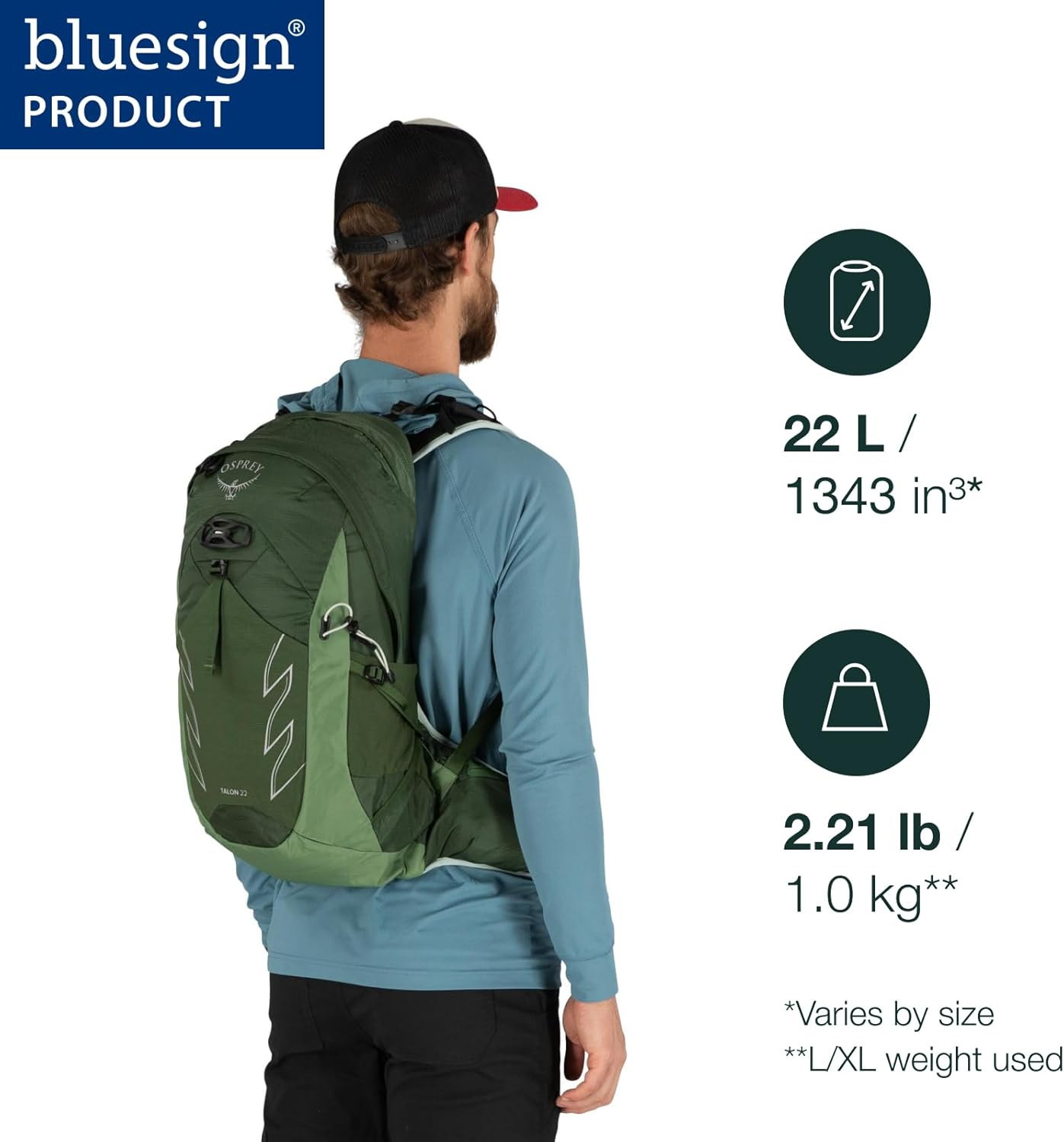 Osprey Talon 22 Men'S Hiking Pack image number 3