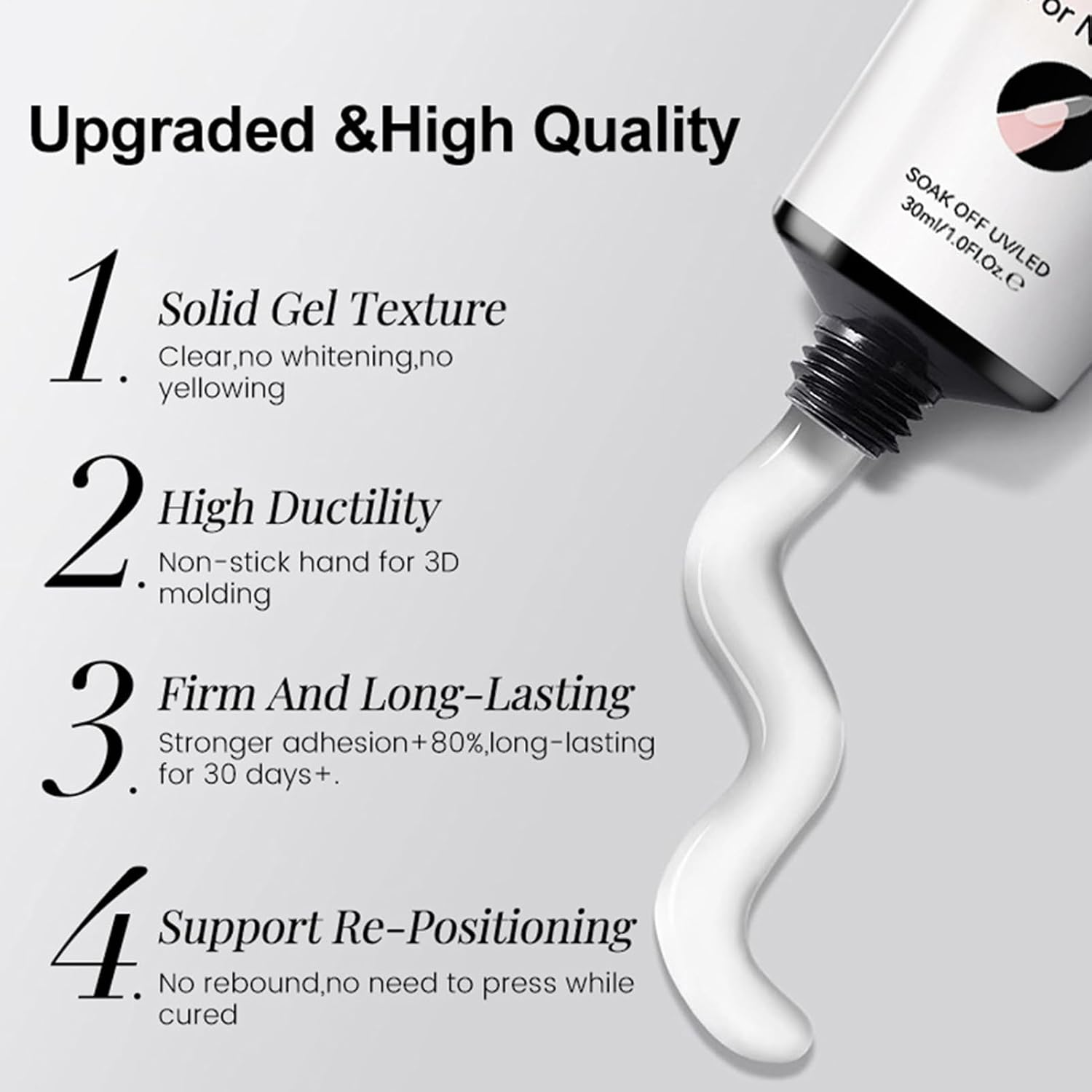 Yulokdwi Solid Nail Glue and Remover | Gel Polish Base Removal Set - Women Manicure Kit with UV Lamp for Bridal Work Summer Home Girls Christmas Salon Party Travel School Wedding image number 4