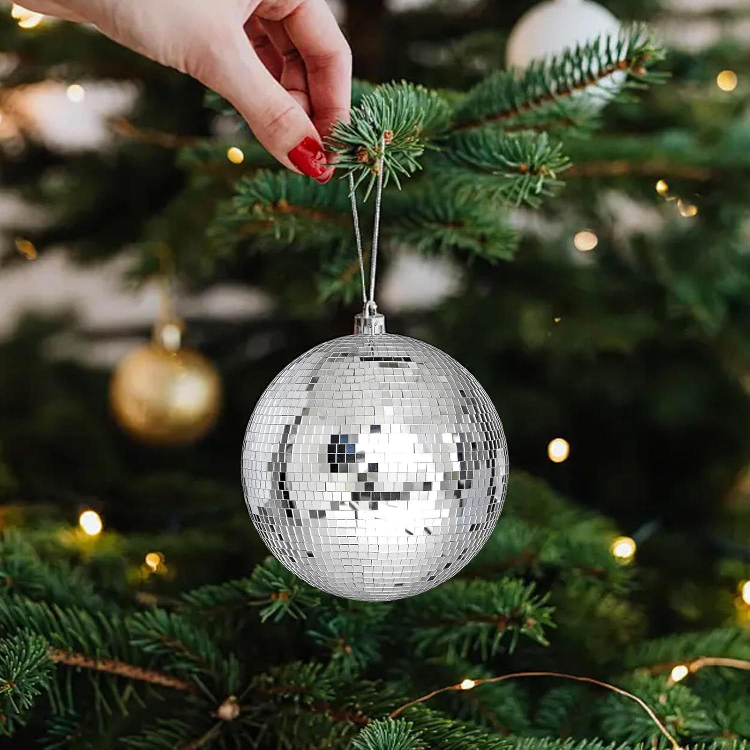 5400PCS Mirror Tiles Self Adhesive,Mini Square Mosaic Glass Pieces, Disco Ball Stickers,Tile Adhesive Sheet,Mirror Sticker,Mosaic Tiles for Crafts Bulk,Disco Ball, Art,Home Decoration (Silver,5X5Mm) image number 1