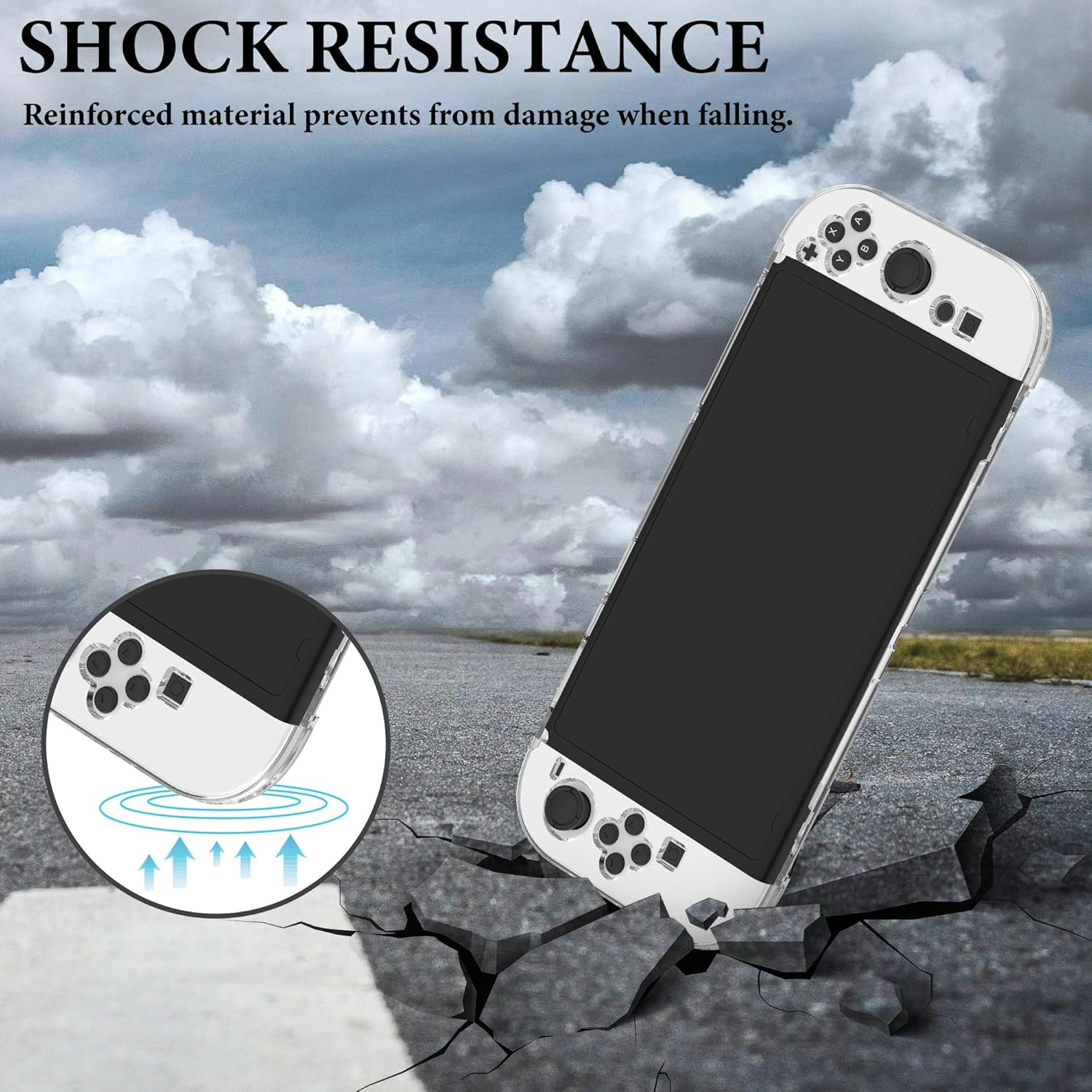 Geekria Protective Case Compatible with Nintendo Switch 2 Console, Hard Transparent Cover, Split Design Shockproof Anti-Scratch Shell, Game Accessories (Clear) image number 4