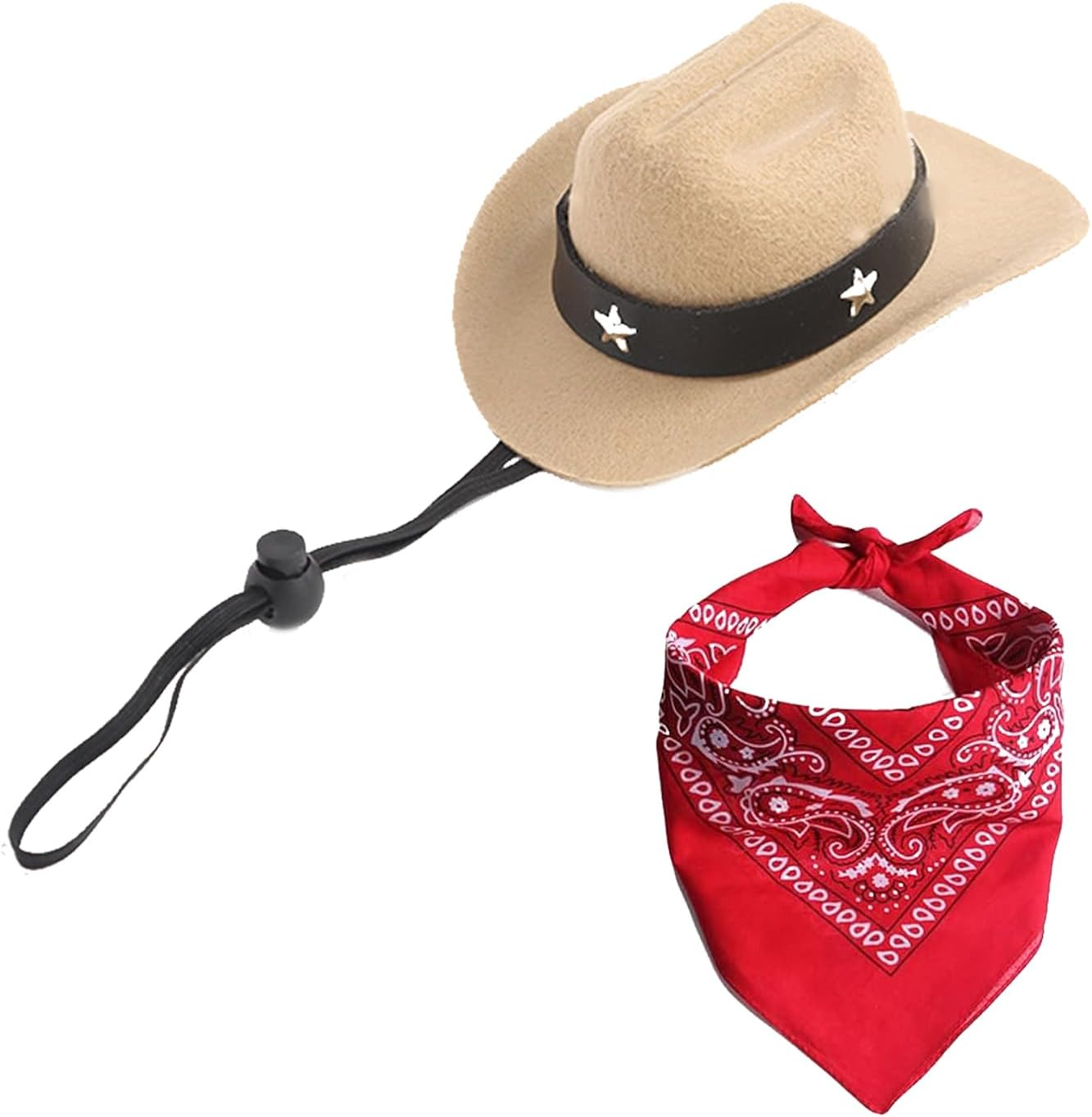 2 Pices Dog Cowboy Hat, Pet Dogs Cowboy Costume Hats, Pet Party Cowboy Hat, Western Dog Cowboy Hat, for Puppy Kitten, Pet Party Festival and Daily Wearing Decoration