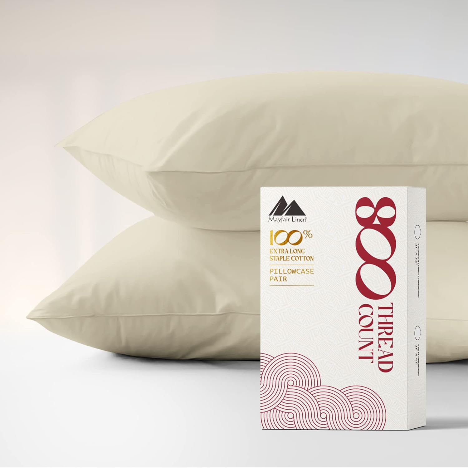 Mayfair Linen Hotel Collection 100% Egyptian Cotton- Genuine 800 Thread Count Sheet Set King White