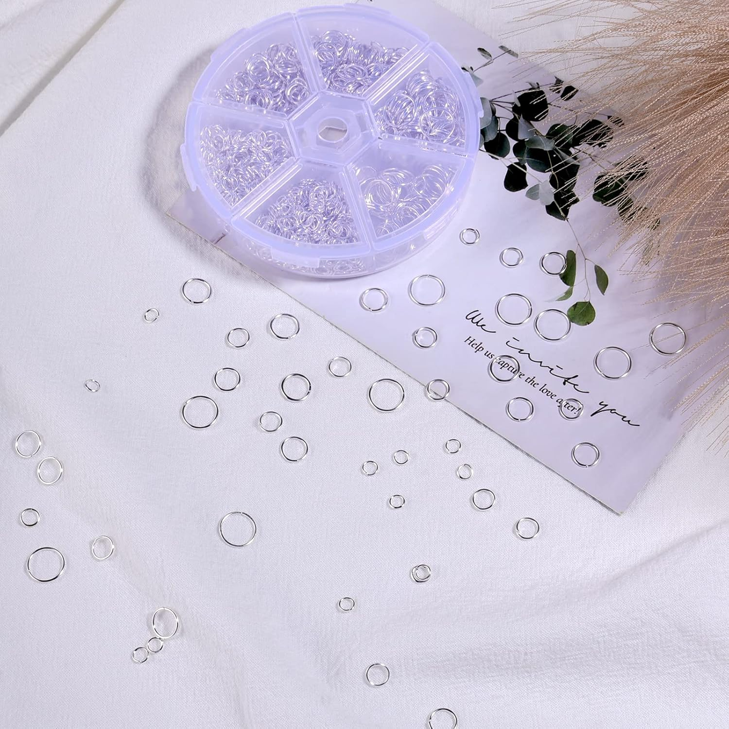 LUTER 1000PCS Open Jump Rings Metal O-Ring Connectors Silver for Jewelry Making Decoration Unbroken Elegant (4Mm 5Mm 6Mm 7Mm 8Mm 10Mm) - Gold image number 5