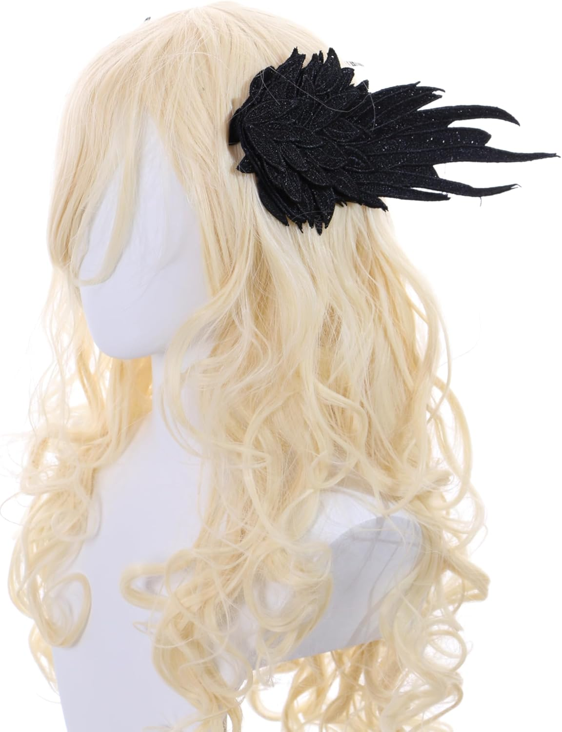 C-108-2 Black Angel Wings Goddess Hair Clips Gothic Lolita Party Celebration Hair Accessories Head Accessory image number 2