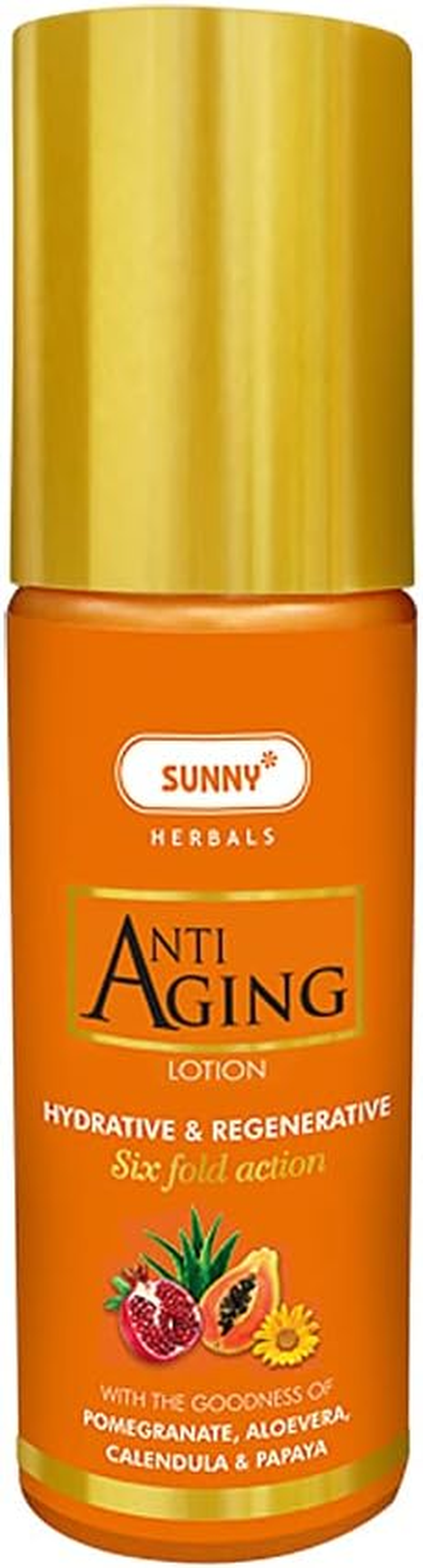 Sunny anti Aging Lotion: Vitamin Blend, Essential Oils, Herbal Extracts, Hydrates, Maintains Skin Tone & Elasticity, Reduces Signs of Aging, Restores Moisture, for Women, 80Ml image number 1