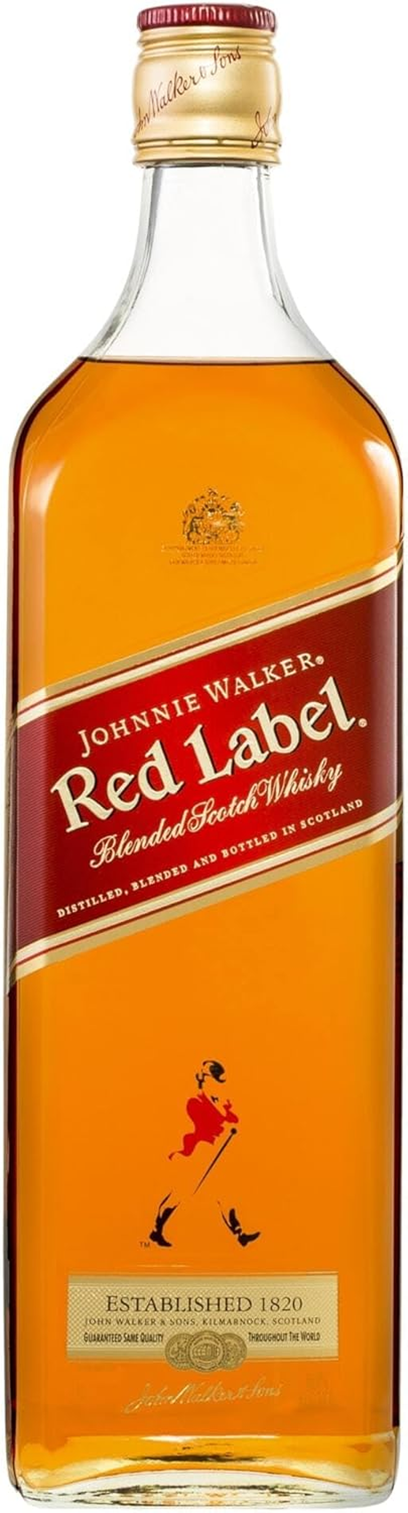 Johnnie Walker Red Label Blended Scotch Whisky 1L Bottle