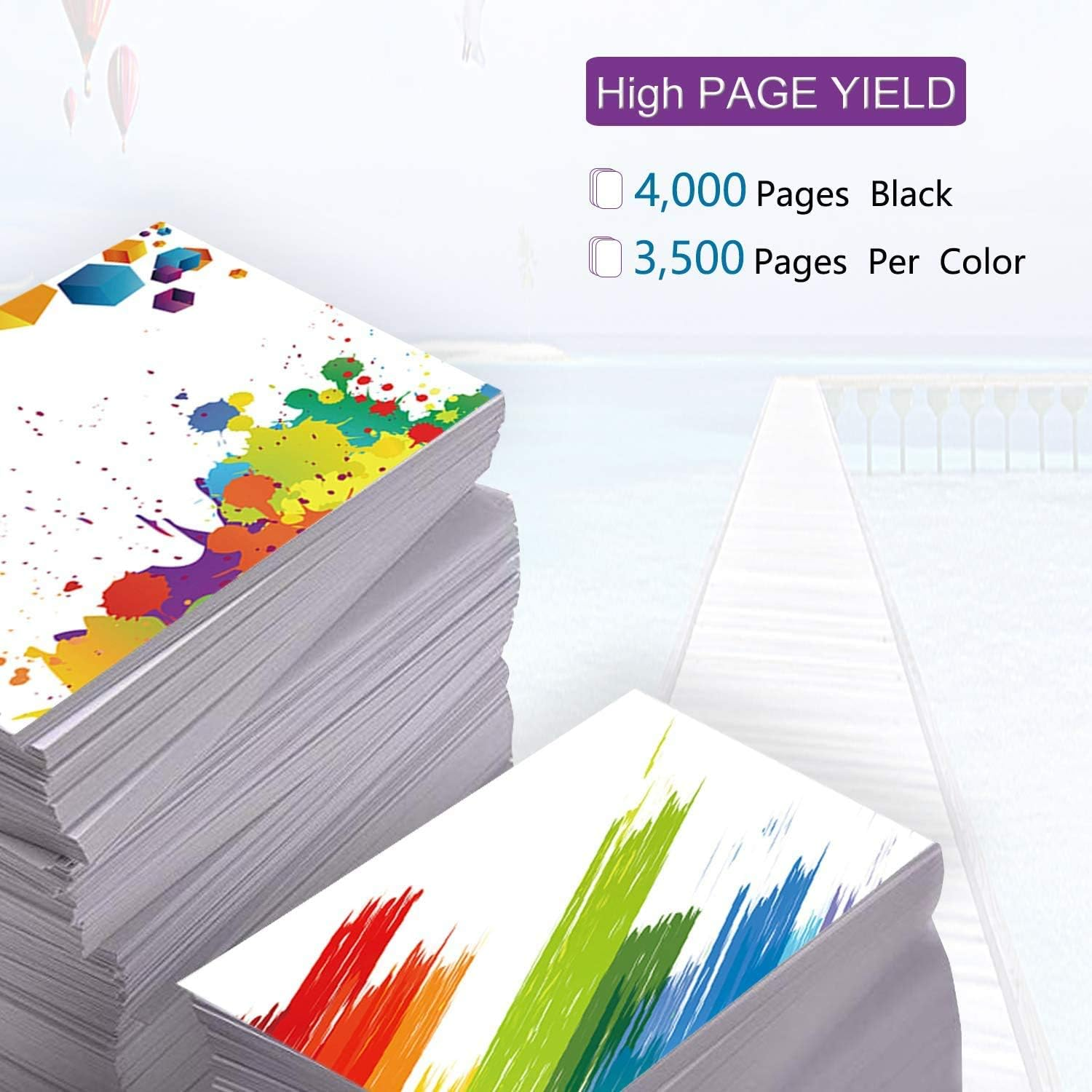 4 Pack TN346 TN-346 Toner Cartridge Compatible with Brother HLL8250CDN HLL8350CDW MFCL8600CDW MFCL8850CDW(1BK,1C.1M,1Y) image number 1