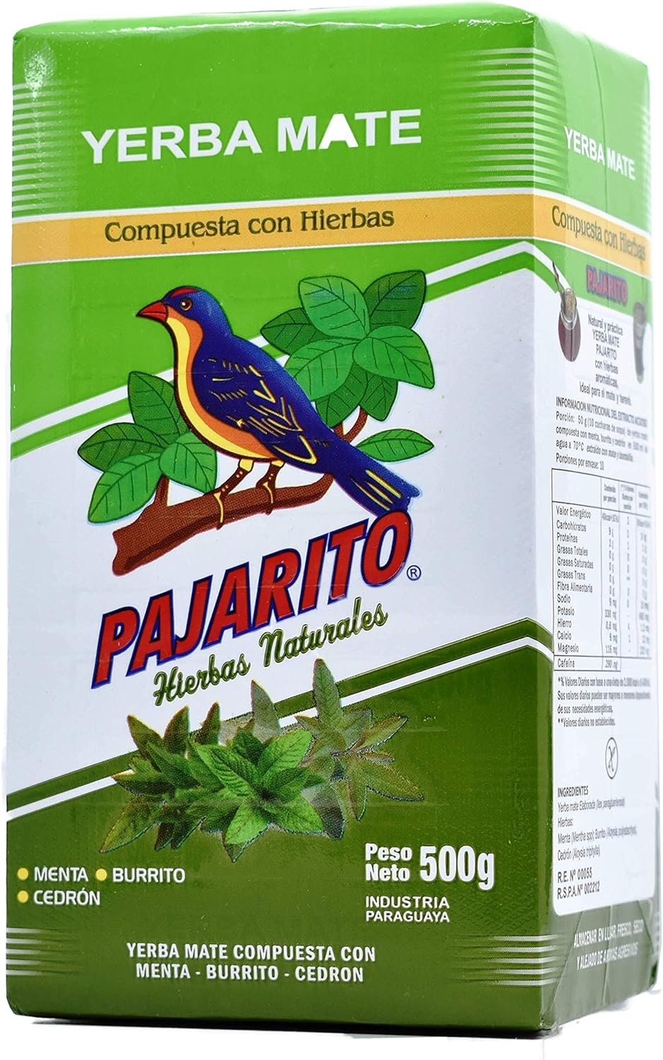 Pajarito Yerba Mate with Herbs Tea, 500 G - 500 G (Pack Of 1) image number 1