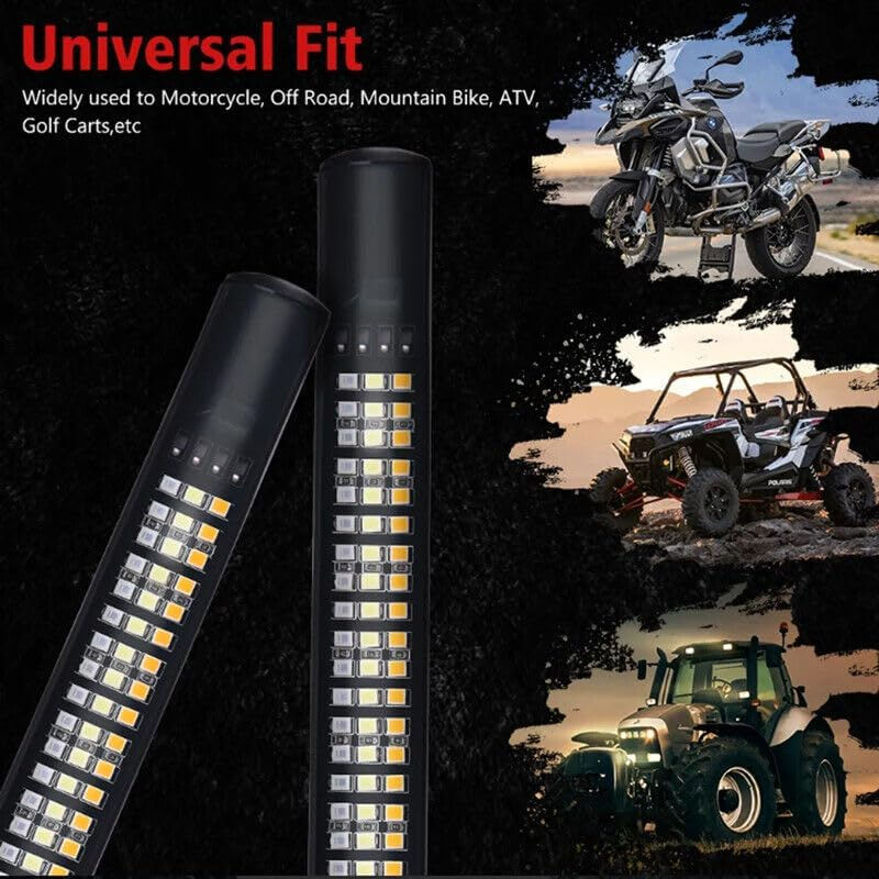 Tootoo Motorcycle Tail Light Strip Aluminum Triple LED Sequential Turn Signal image number 4