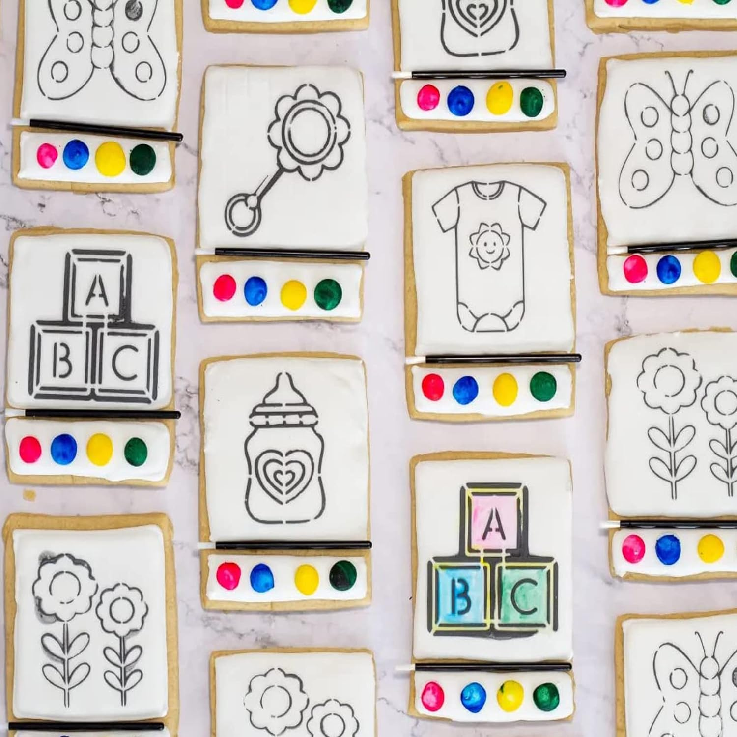 GCQQ 50PCS Disposable Lip Brushes, Black Lipstick Applicator, Lip Wands Makeup Beauty Tool Kits PYO Cookie Paint Brush (Black) image number 3