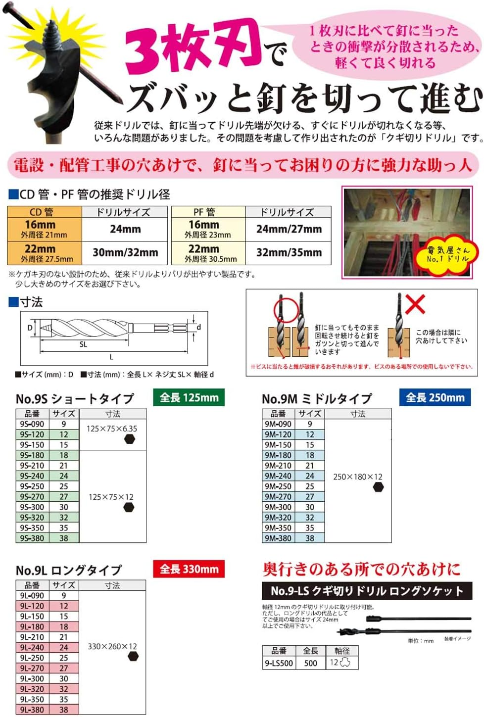 Star-M 9L-180 Nail Cutting Drill Long, 18 image number 6