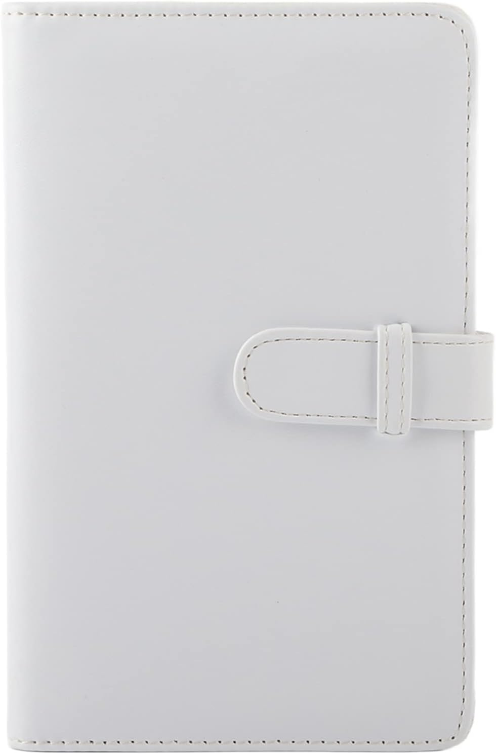 Jectse Mini Photo Album, 3 Inch 96 Pockets Small Album Photocard ID Holder, Portable Kpop Holder Book Cute for Camera (White)