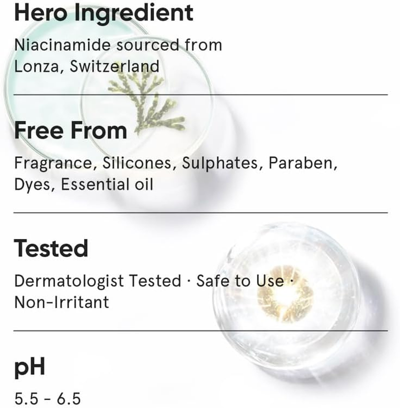 5% Niacinamide Serum for Clear Glowing Skin | Repairs Skin with Vit B3 & Hyaluronic Acid | Day & Night Serum for Women and Men | for All Skin Types, 30 Ml 1 Fl Oz image number 1