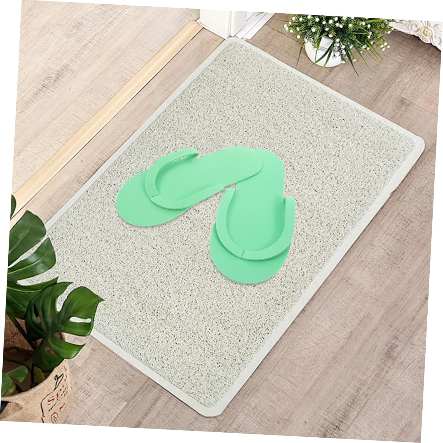 Foldable EVA Travel Slippers for Men and Women Bulk Purchase Soft Comfy Non Slip Spa Gym Pool Sandals for Hotel Home Beach Use image number 2