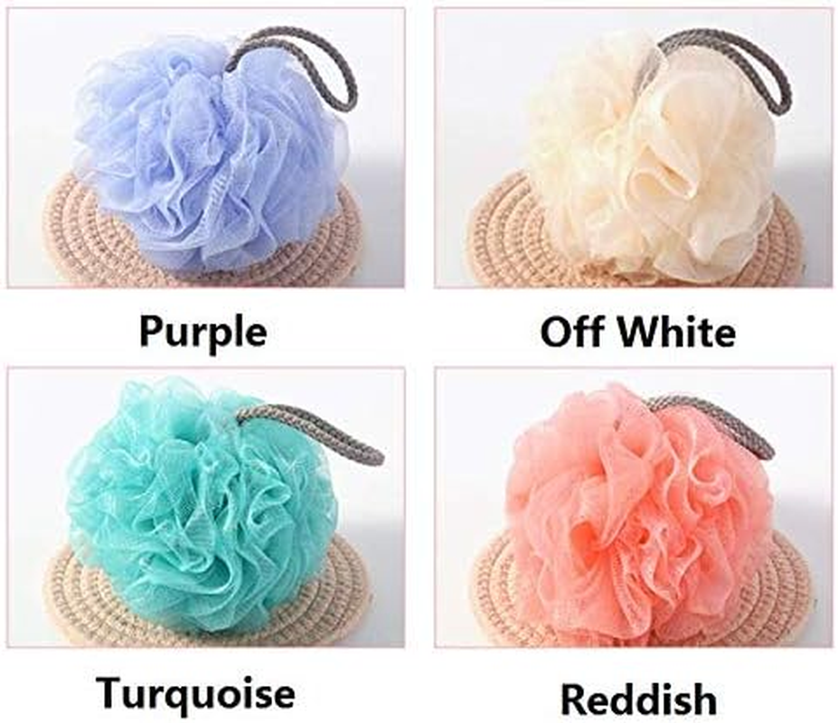 Aeyistry 2 Pcs Bath Sponge for Bathing Shower 30G/Pcs Body Scrubber Mesh Bath Dead Skin Removal Bathing Sponge, Shower Accessories(Color Random) image number 2