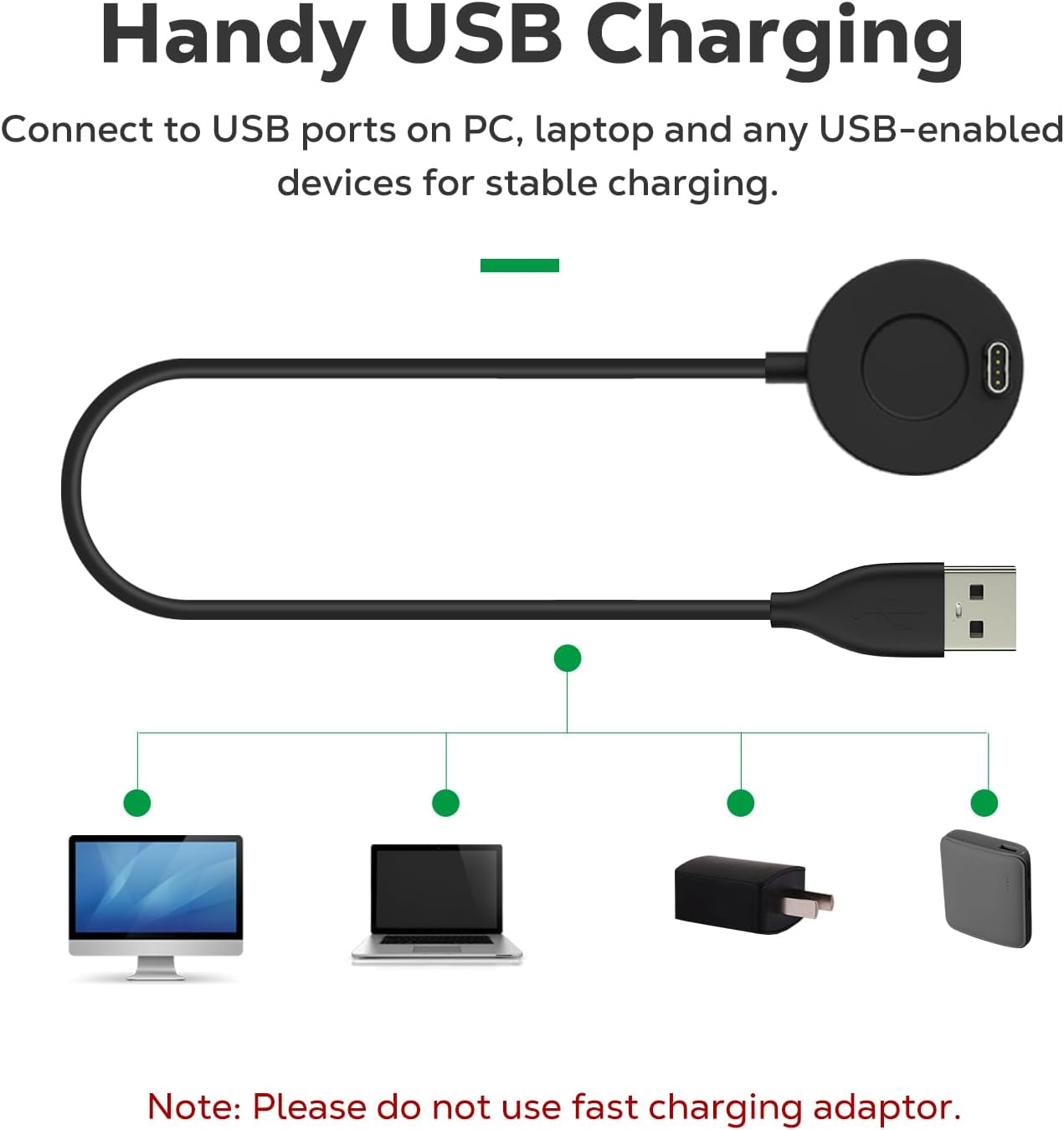 Astorgos Charger Dock Compatible with Garmin Vivoactive 3/4/4S/Venu/Fenix 7/7S/7X/5/5 Plus/5S/5S Plus/5X/5X Plus/6/6S/6X/6 Pro/6S Pro/6X Pro/Forerunner 745/Instinct, USB Data Charging Station, Black image number 2