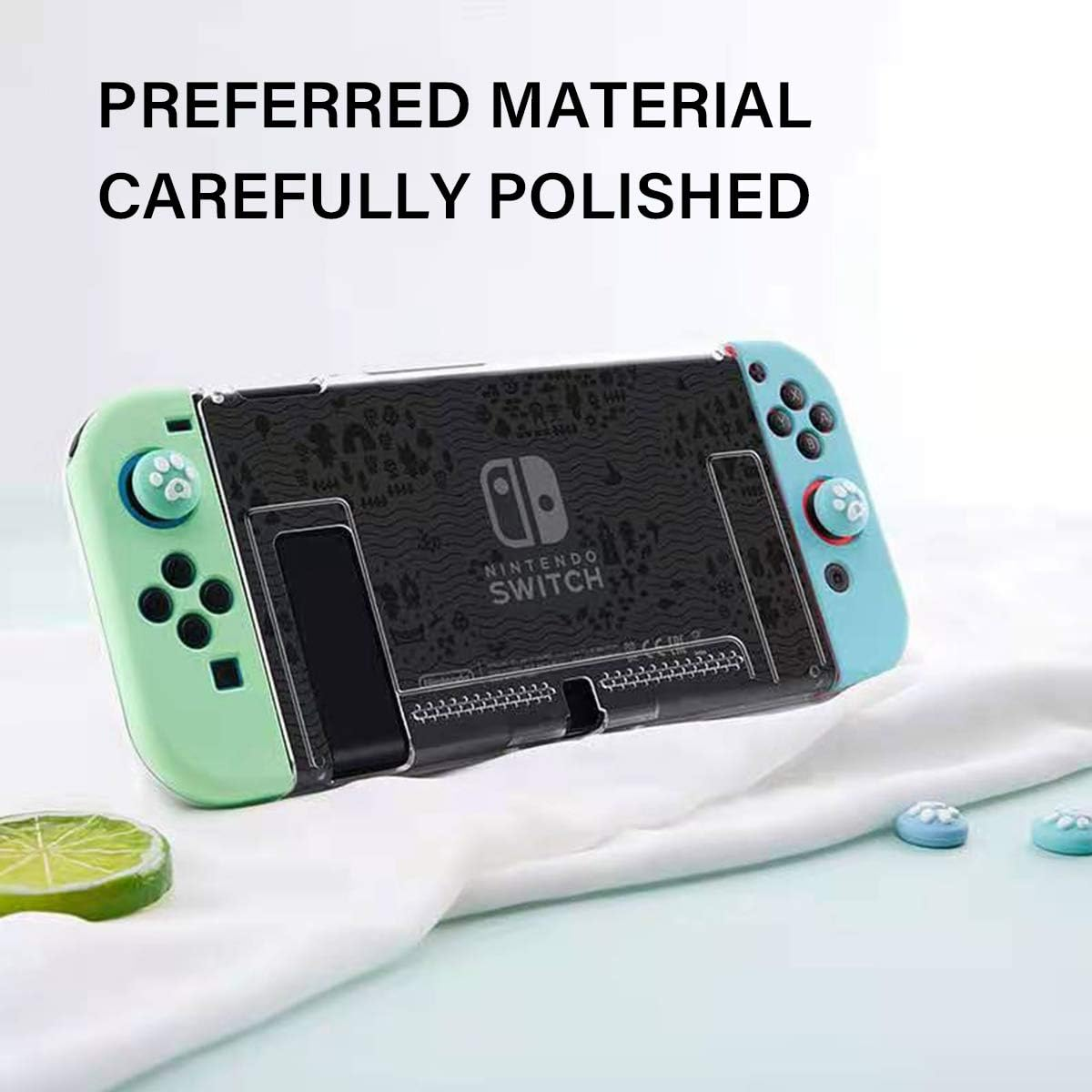 Switch Case for Nintendo Switch Case Dockable with Screen Protector Protective Case Cover for Nintendo Switch Tempered Glass Screen Protector (Custom Made01) image number 1