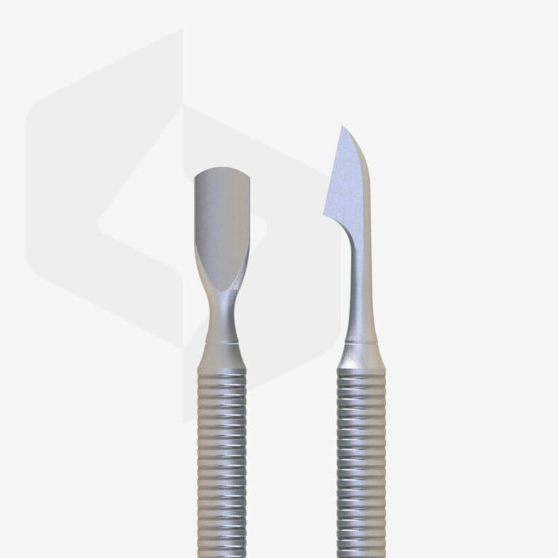 STALEKS Cuticle Pusher for Small Nail Foils - Two Tips Narrow Rounded + Cleaner/Remover Manicure Pedicure Stainless Steel Beauty & Care 30/1 image number 1