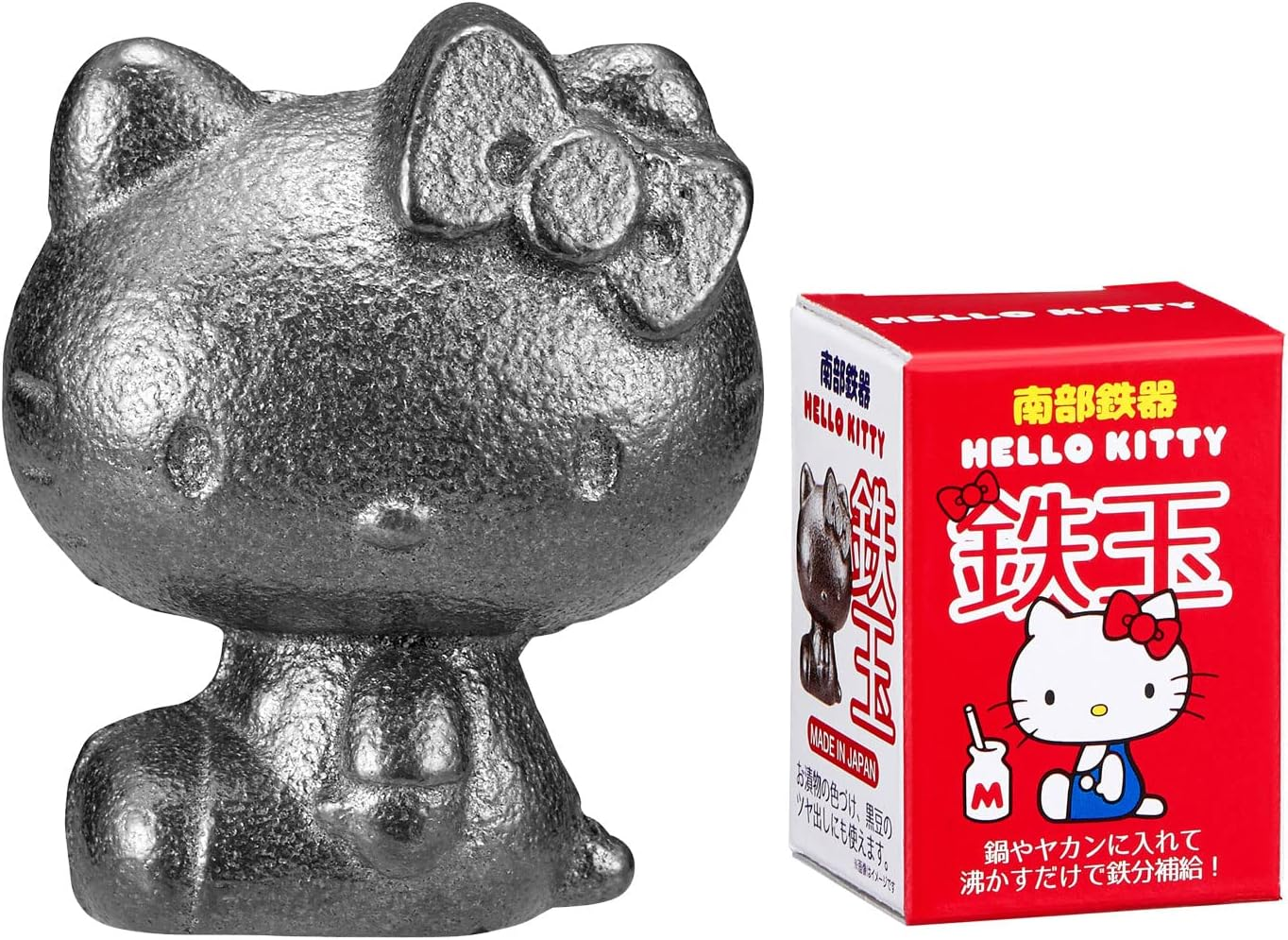 OSK TBN-1 Nambu Ironware Hello Kitty Iron Ball, Made in Japan, Iron Supplement, Anemia Improvement, Easy, Cute, Easy, Induction Pot, Kettle, Cooking, Tea, Pickles, Bran Pickles, Black Beans, Miso Soup, Boiled Food image number 4