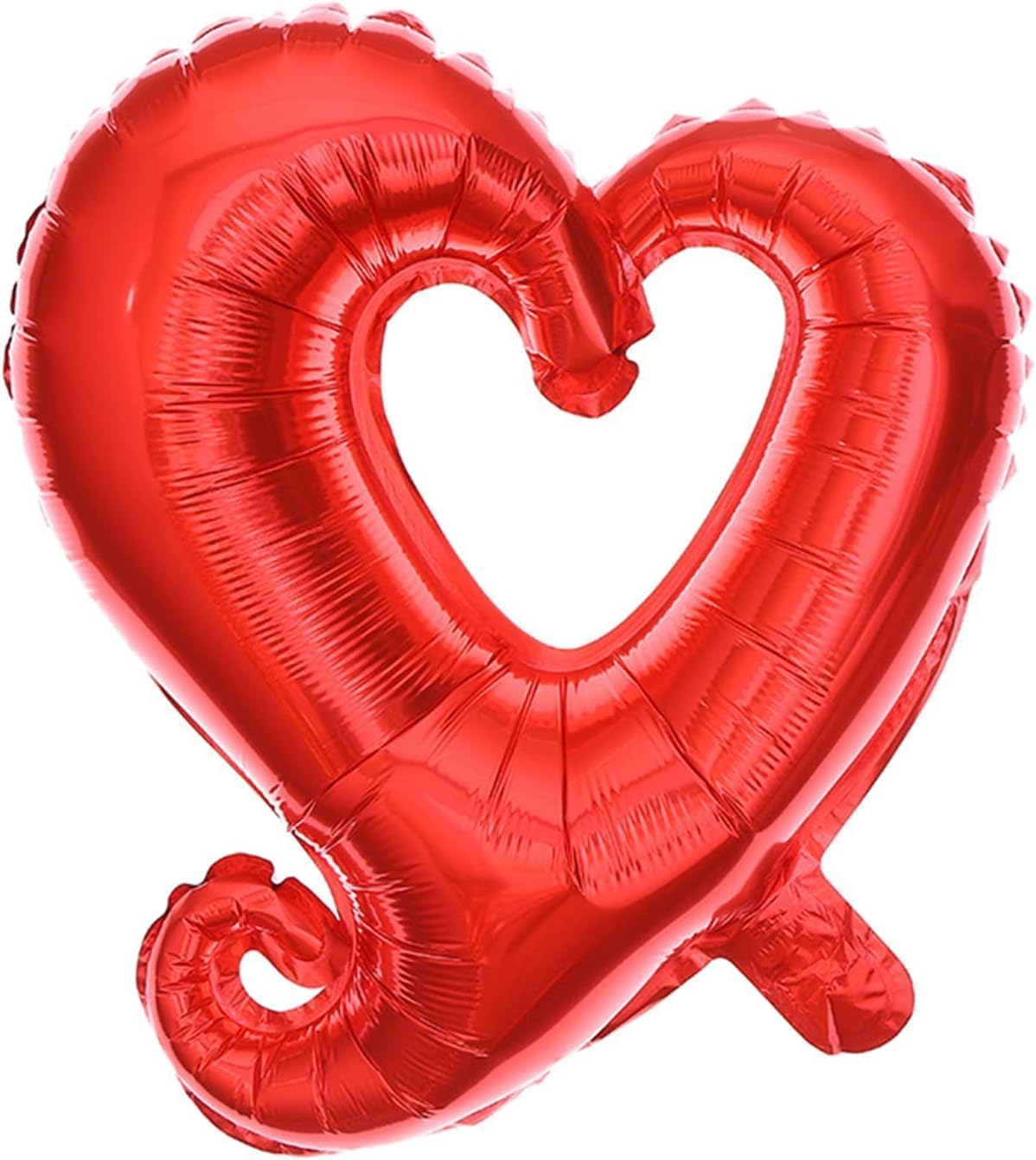 Red Heart Balloons, Heart Shape Foil Mylar Helium Balloon for Valentine'S Day Wedding Party Decorations 10 Pcs image number 4