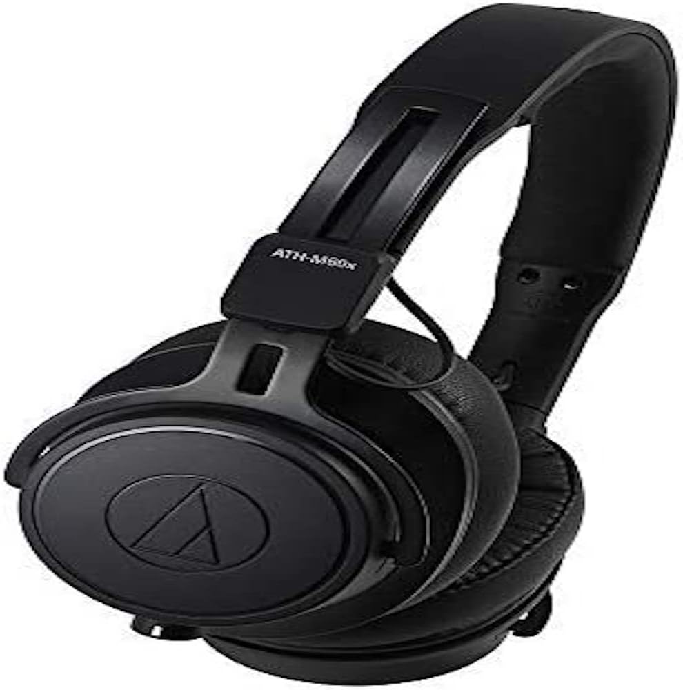 Audio-Technica ATH-M60X Comfortable Monitor Headphones, Black (At ATH-M60X)