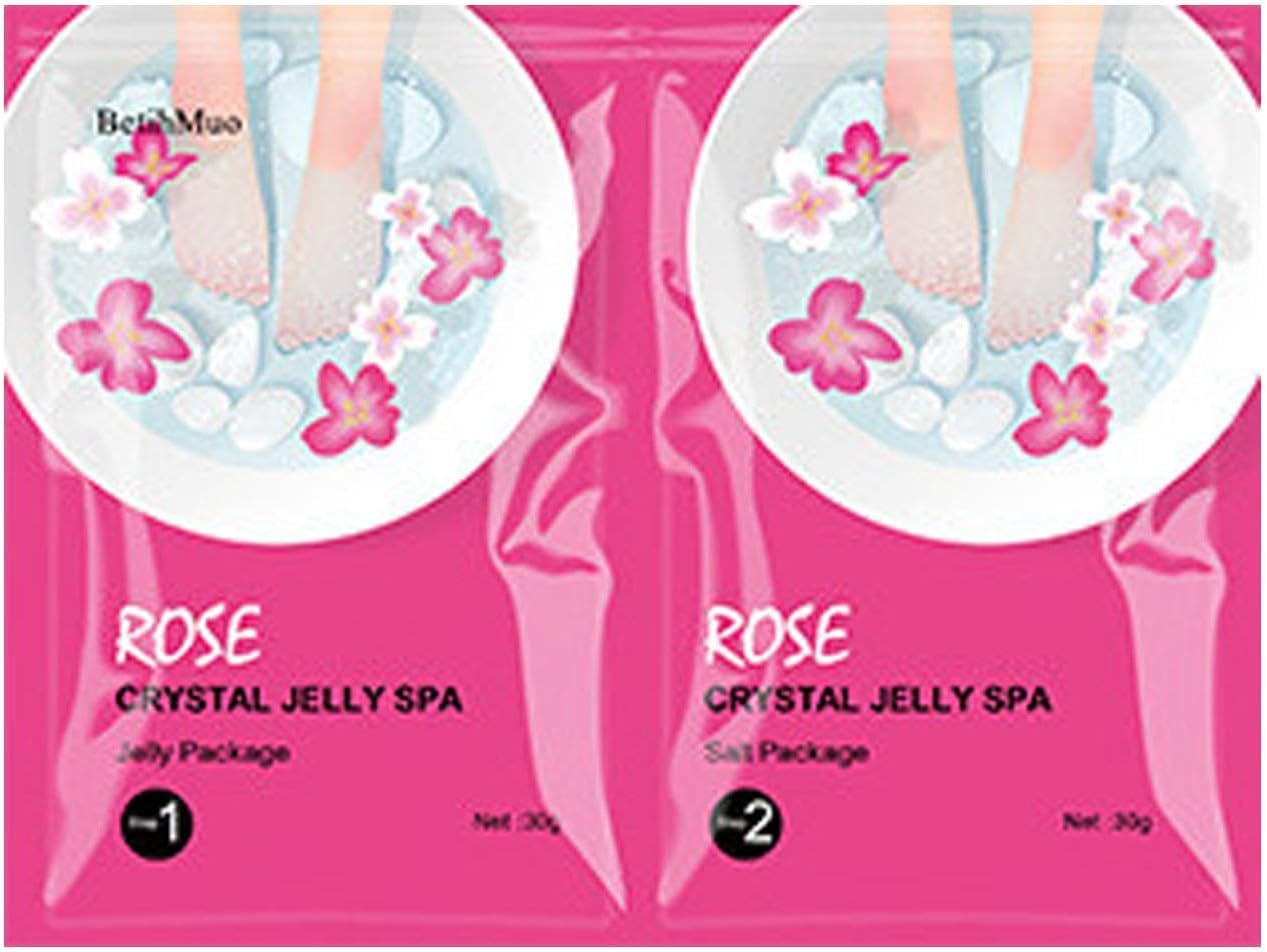 Crystal Jelly Spa Foot Soak, Pedicure Foot Soak for Dry Feet, Rejuvenating Foot Spa Soak, Foot Soak Salts for Women and Men, Moisturizing Foot Bath, Foot Soak Crystals