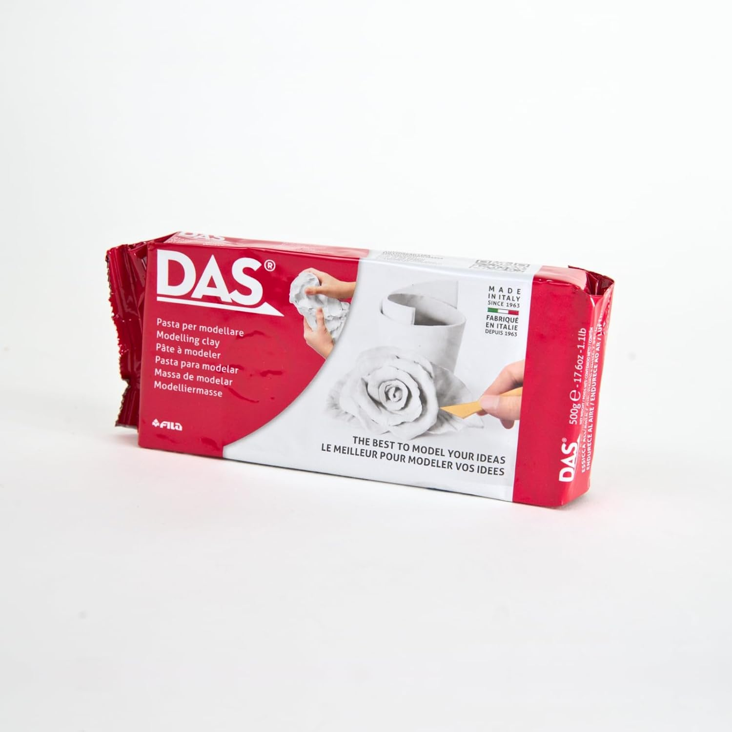 DAS Modelling Clay, White, 500 G image number 1