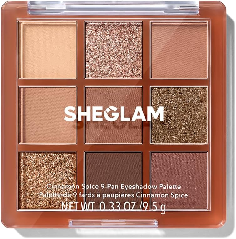 SHEGLAM Eyeshadow Palette 9-Color Ultra-Pigmented Shimmer & Matte Shades, Vegan & Cruelty-Free-Forever Matte