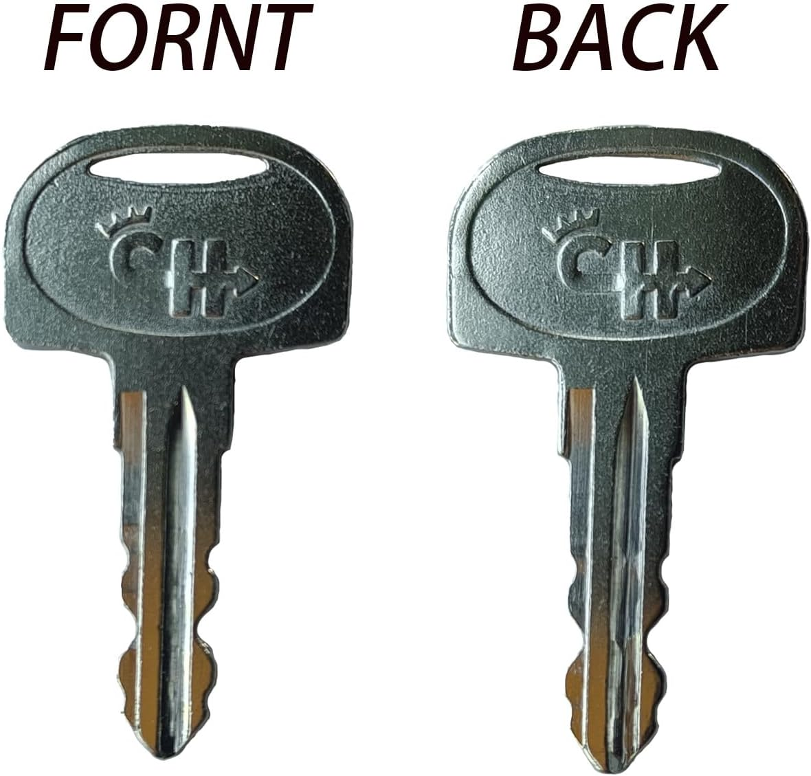 601 Ignition Keys 60266568 for Sany Mini Excavator Broderson Crane Ferris Mower Bluebird School Bus Polaris Snowmobile (Pack of 6)