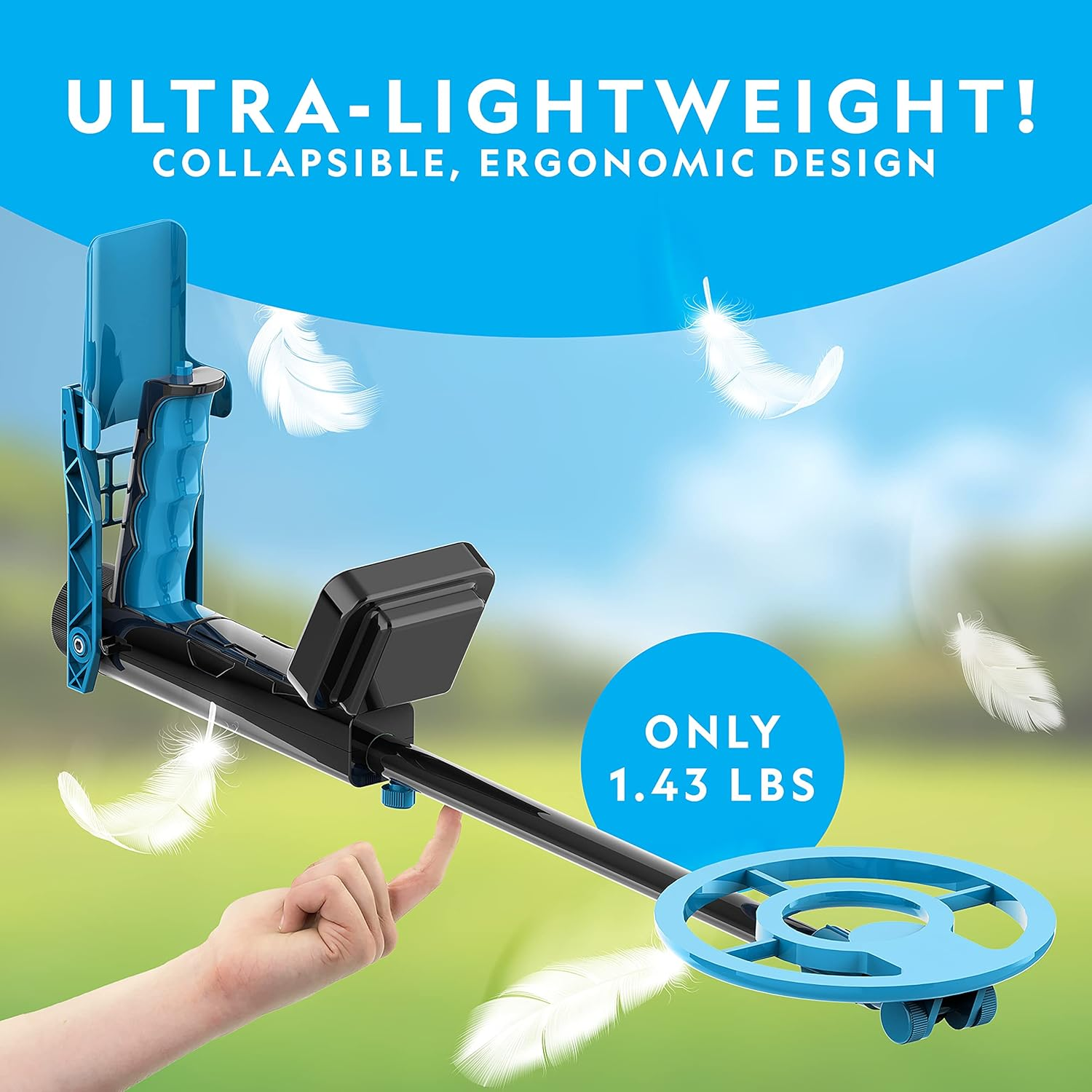 National Geographic Metal Detector for Kids - 7.4" Waterproof Metal Detector Coil, Lightweight Gold Detector with Pinpoint Function & LCD Display, Beach Metal Detector (Amazon Exclusive) image number 4