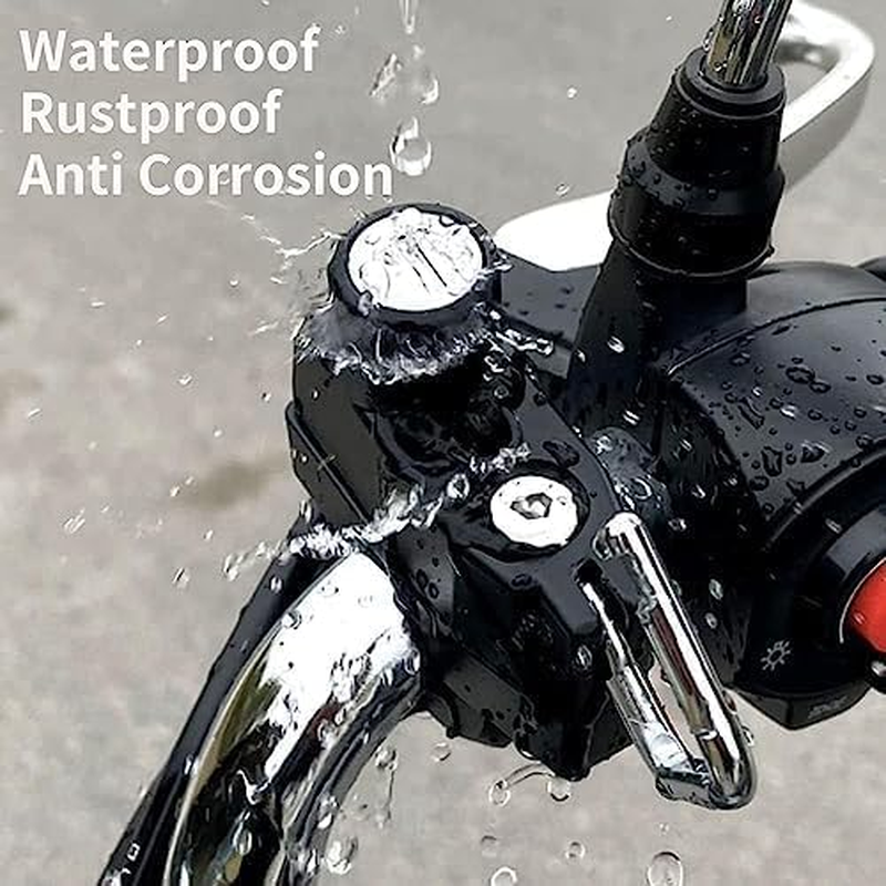 Motorcycle Helmet Lock, Scooters and Bicycle anti Theft Safety Lock with 2 Keys for 22-28Mm Handlebar image number 2