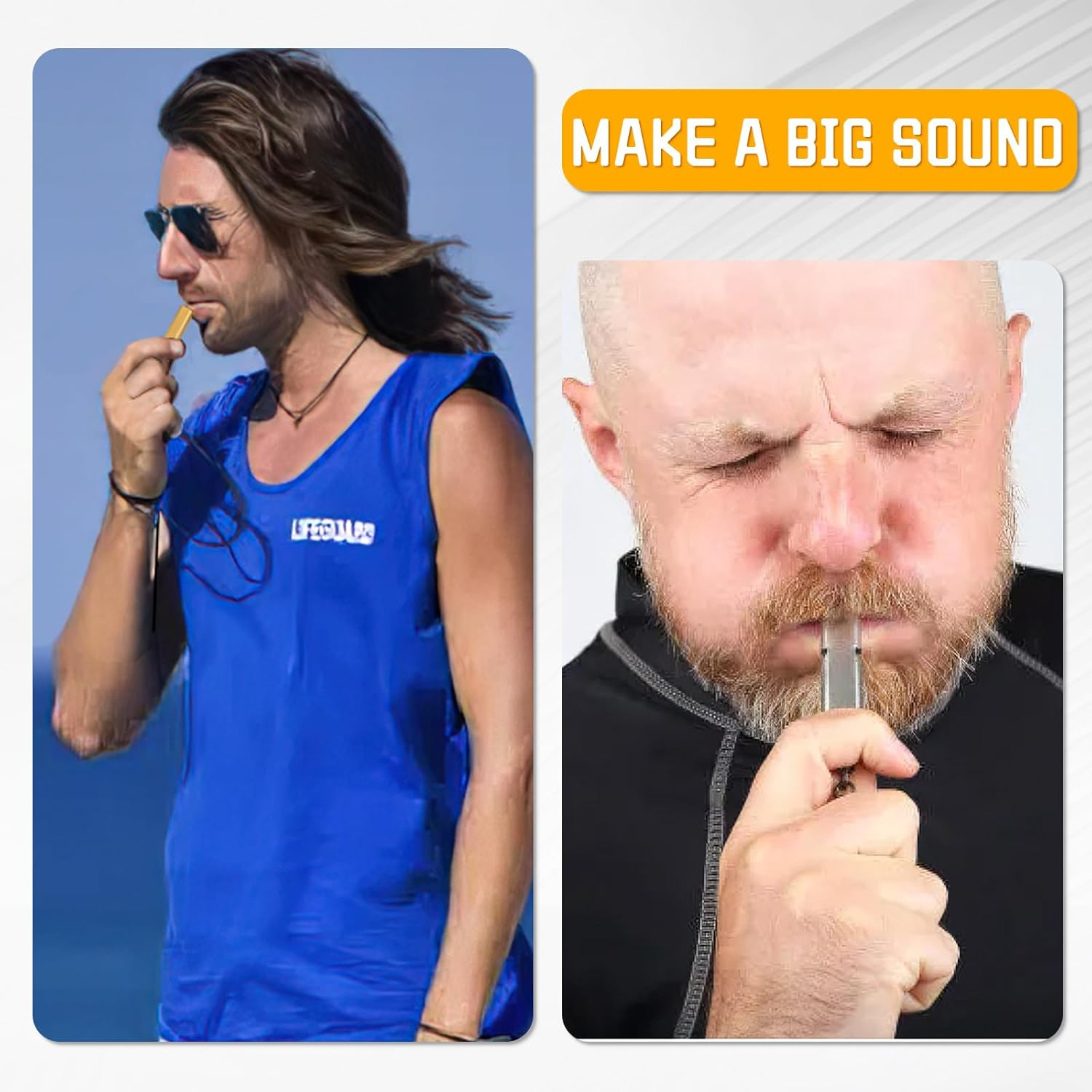 NEETUE 6 PCS Whistles for Adults with Lanyard, Black Whistle, Storm Whistle, Squeeze Boat Whistle, Hiking Whistle Safety Whistle, Whistles for Adults Emergency, Bear Whistle to Scare Bears