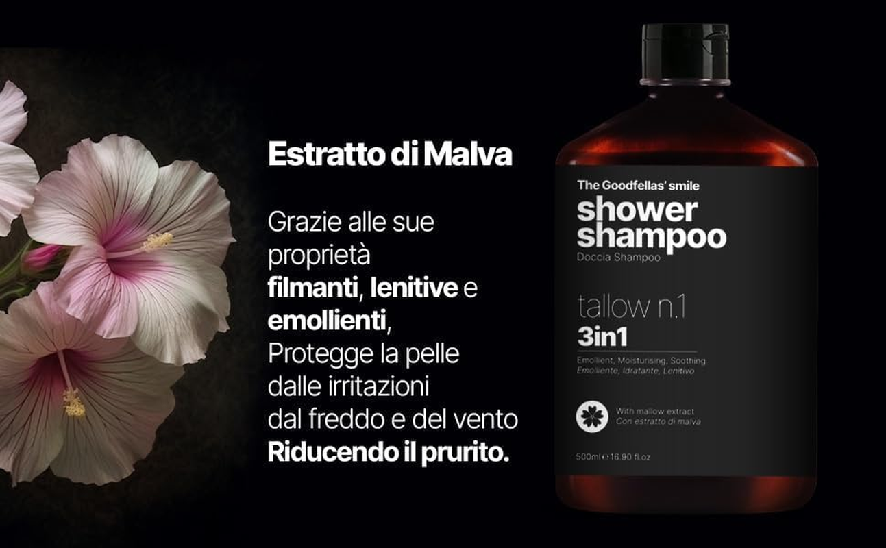 The Goodfellas'Smile Tallow N.1 Shower Shampoo 500 Ml image number 4