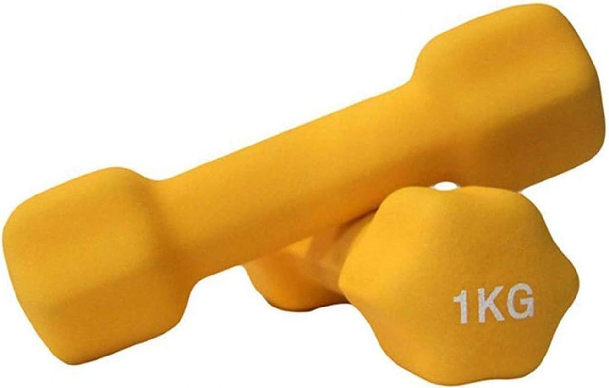 Neoprene Dumbbells Anti-Slip Dumbbell Set Soft-Touch Grip Hand Weights Hex Dumbbells Weights Home Gym Fitness Workout Training - Sold in Pairs