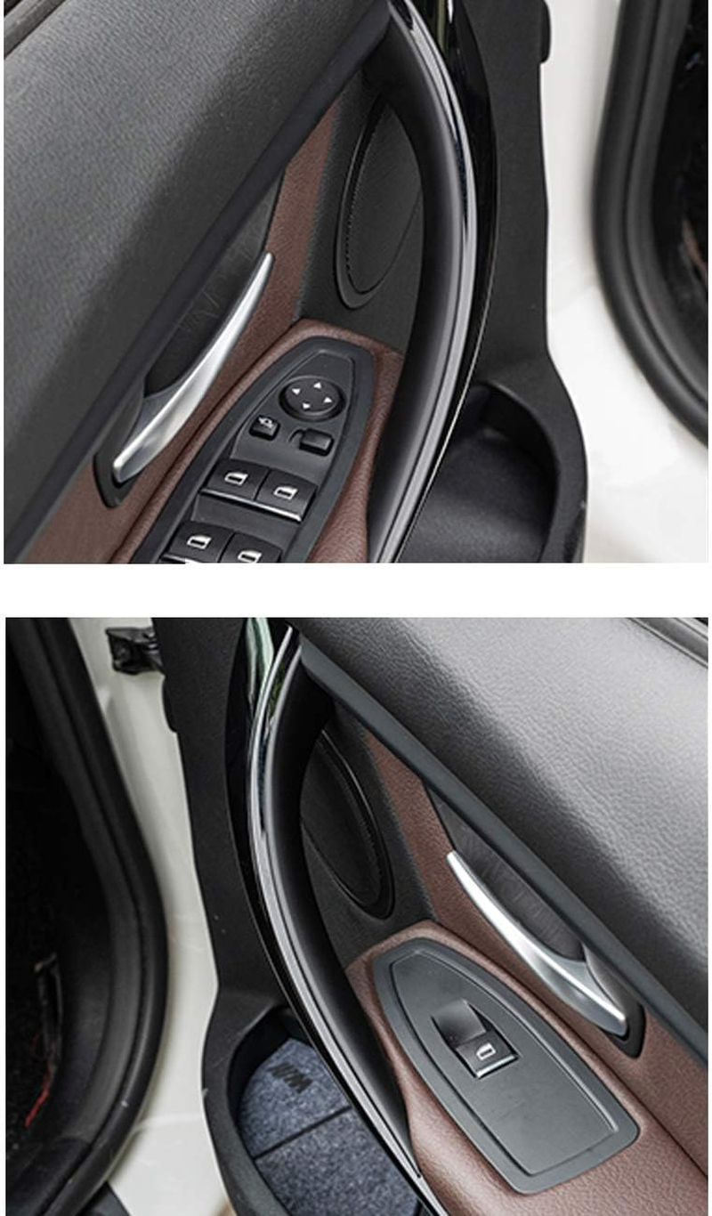 2PCS Door Handle Covers Compatible with BMW 3 Series 4 Series Driver Side &Passenger Side Door Pull Handle Covers (Compatible with BMW 320I,328I,330I,335I F30/F31 and 428I, 435I F32/F36)(Black)