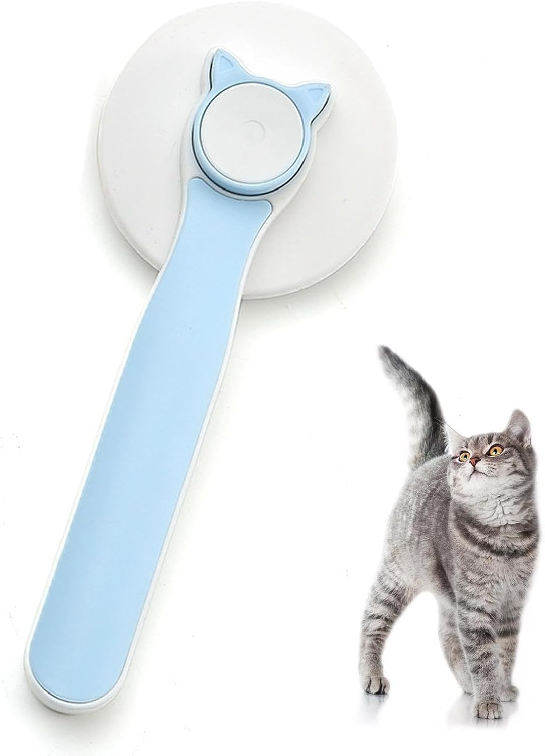 Znutc Cat Shedding Brush | Self-Cleaning Slicker Comb for Indoor Cats Shedding - Grooming Brush Cat Brush for Long or Short Hair Cats Dogs