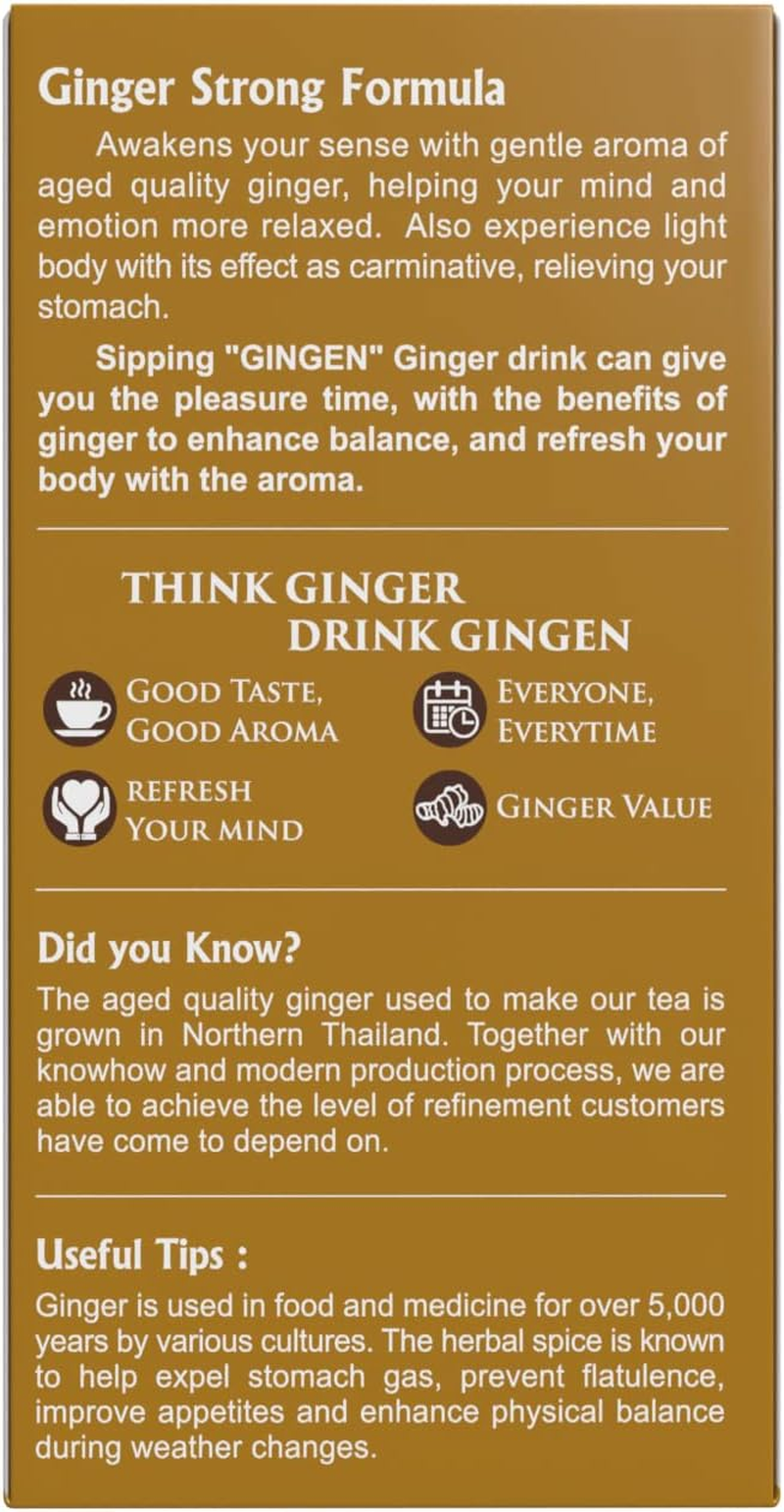 Gingen Instant Strong Formula Ginger Tea 18 G (Pack of 10 Sachets) image number 5