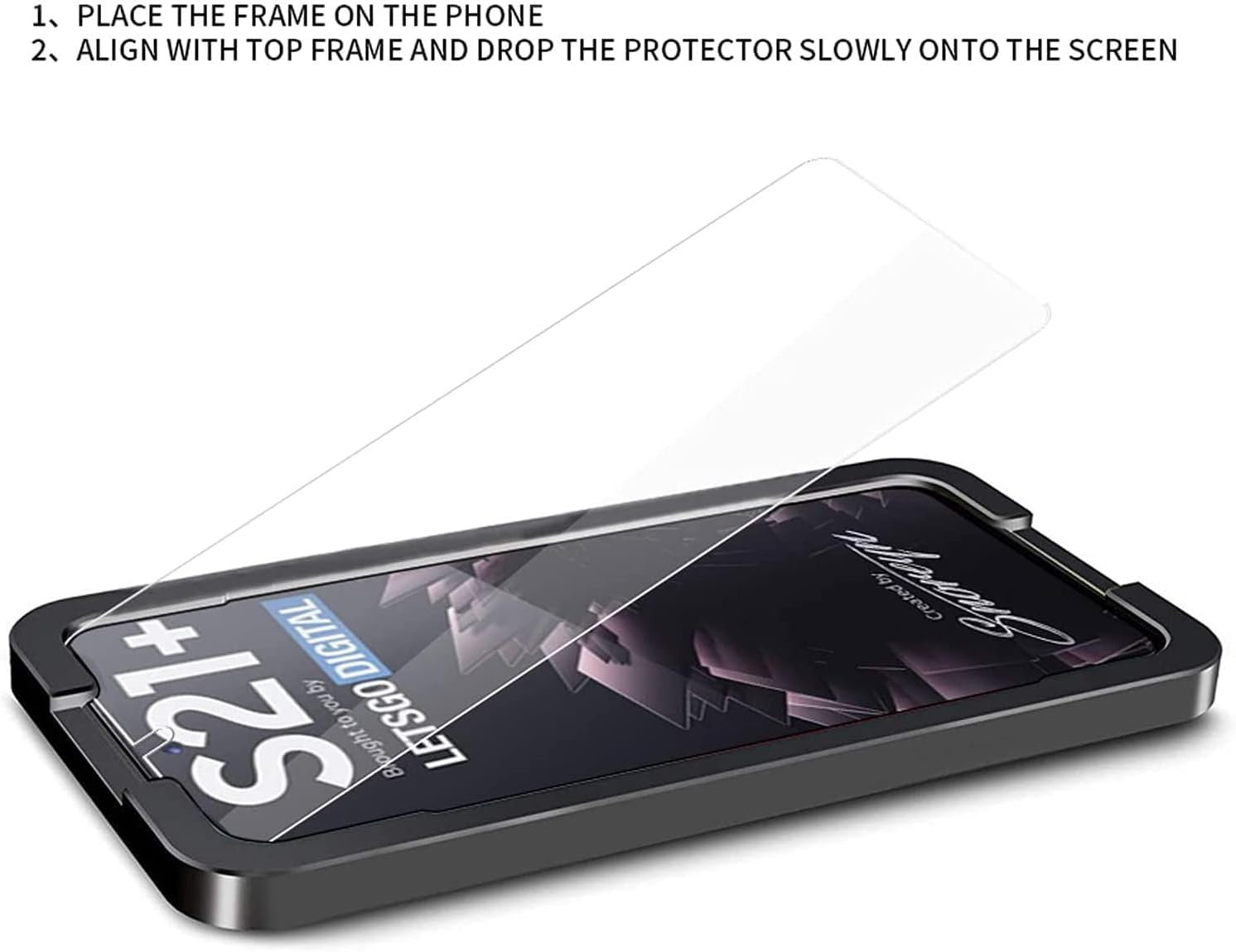 Tempered Glass or Soft Screen Protector Case Cover Guard for Samsung Galaxy S22 S22+ plus (S22+PLUS Glass Screen Protector) - S22 Glass Screen Protector image number 1