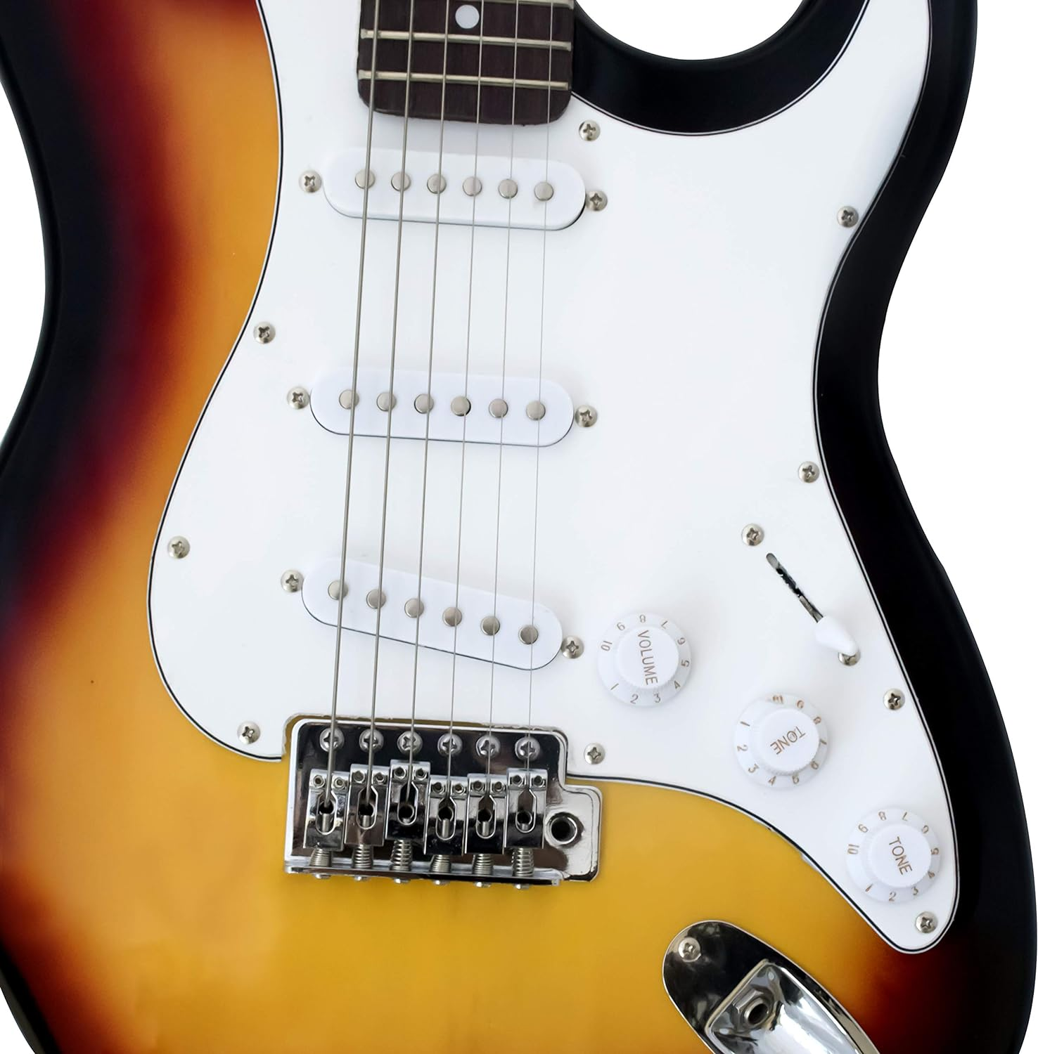 Full-Size 39" Electric Guitar Black with 5W Amplifier (Sunburst)