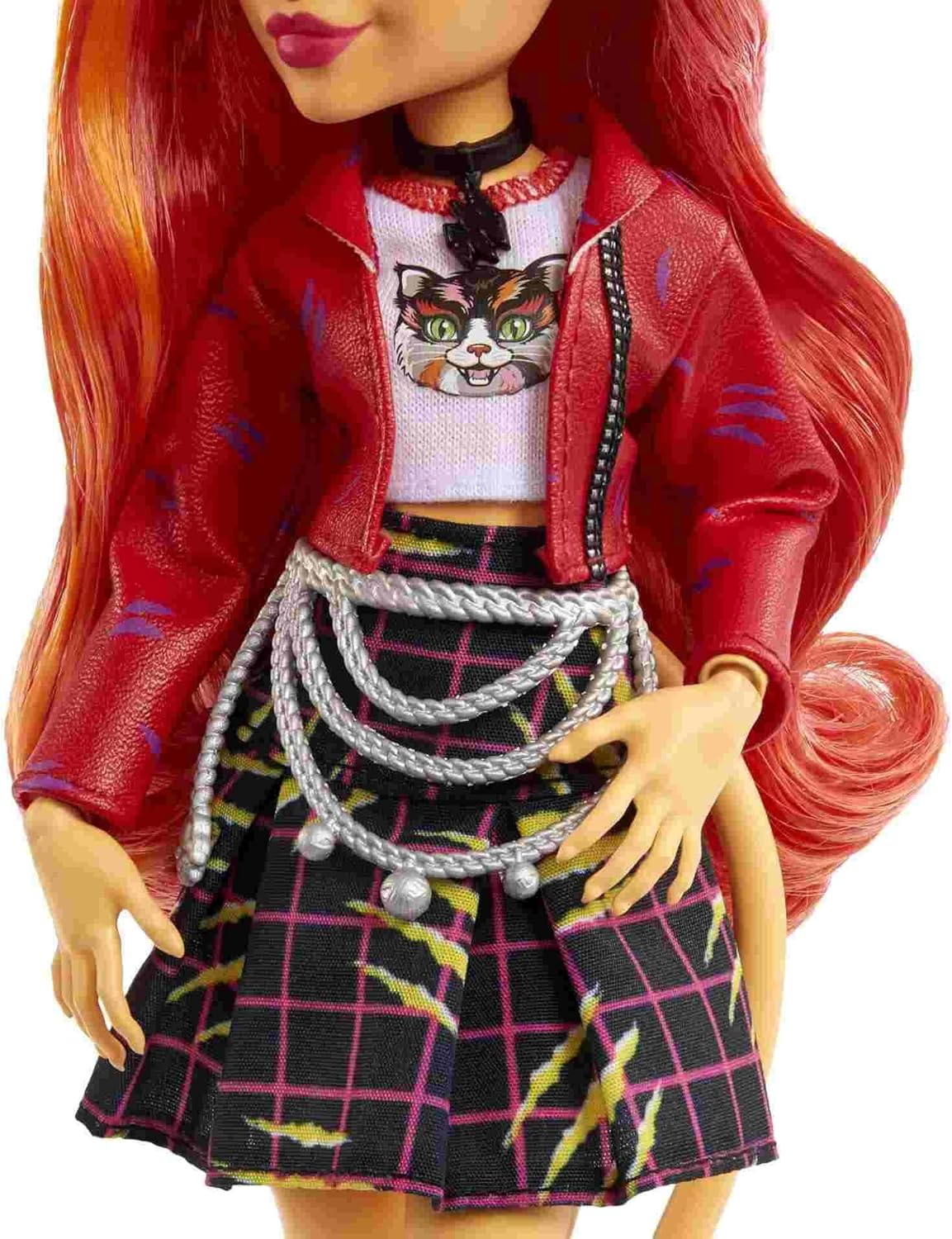 Monster High Toralei Stripe Doll (10.3 In) with Orange Hair, Pet and Accessories, for 3 Year Olds and Up image number 5